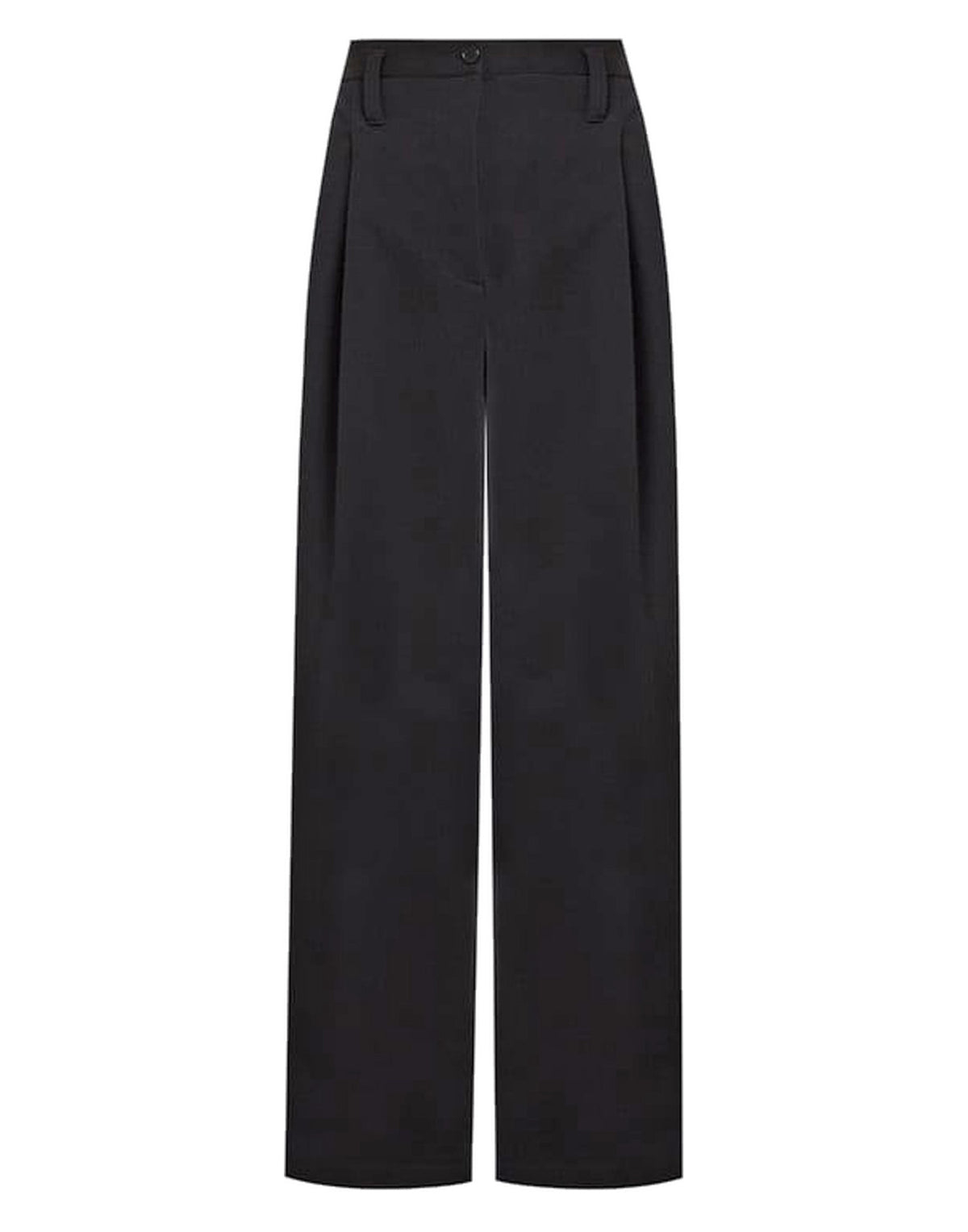 PHILOSOPHY Pantaloni a Vita Alta in Cotone Stretch Neri