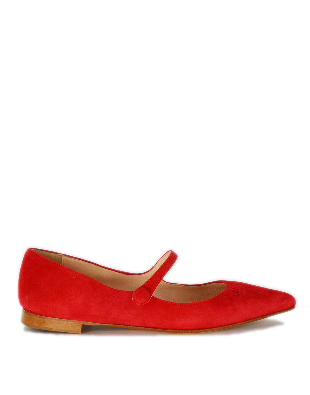 PROSPERINE Ballerina Mary Jane in Camoscio Rosso