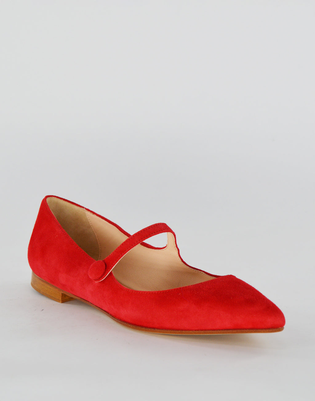 PROSPERINE Ballerina Mary Jane in Camoscio Rosso