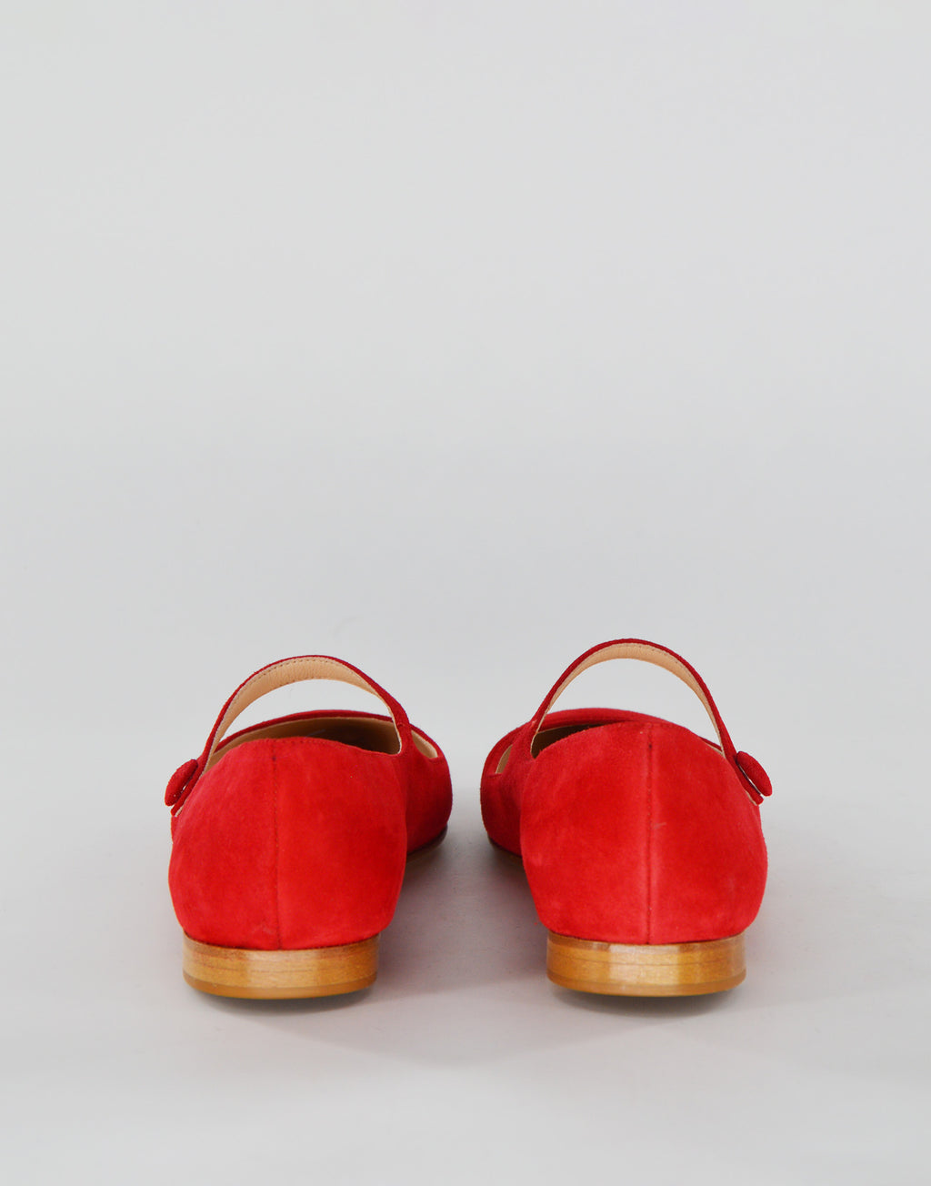 PROSPERINE Ballerina Mary Jane in Camoscio Rosso