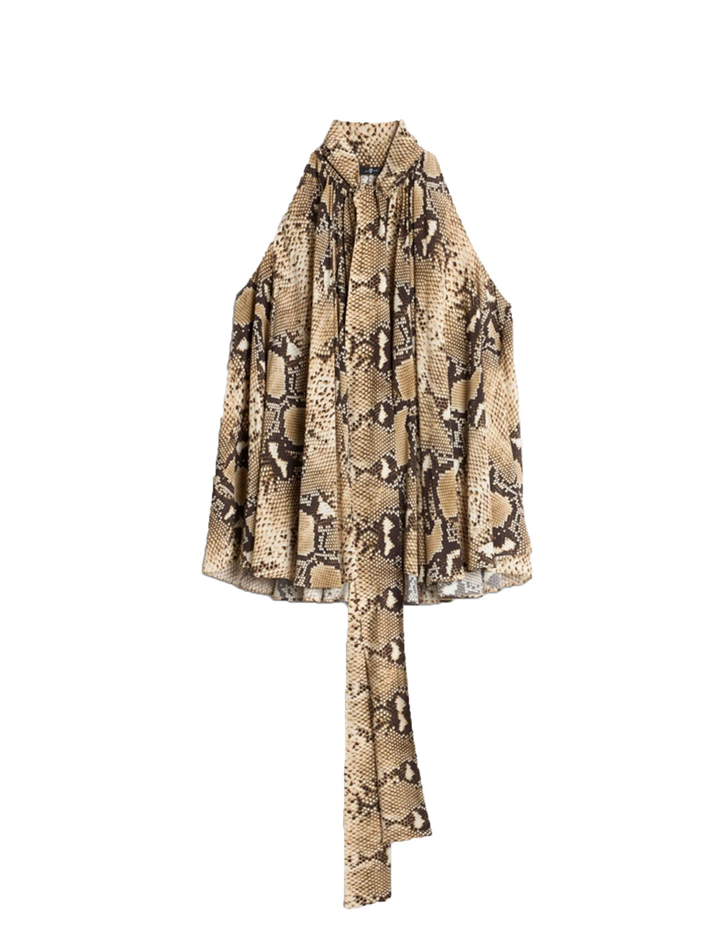 7 FOR ALL MANKIND Blusa Senza Maniche in Viscosa Snake