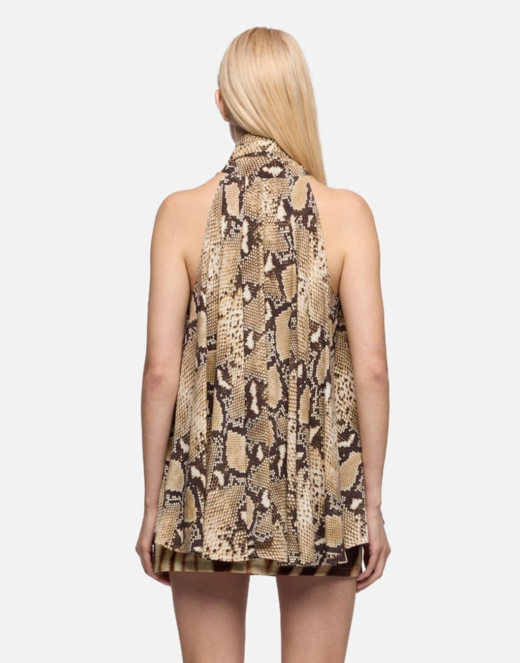 7 FOR ALL MANKIND Blusa Senza Maniche in Viscosa Snake