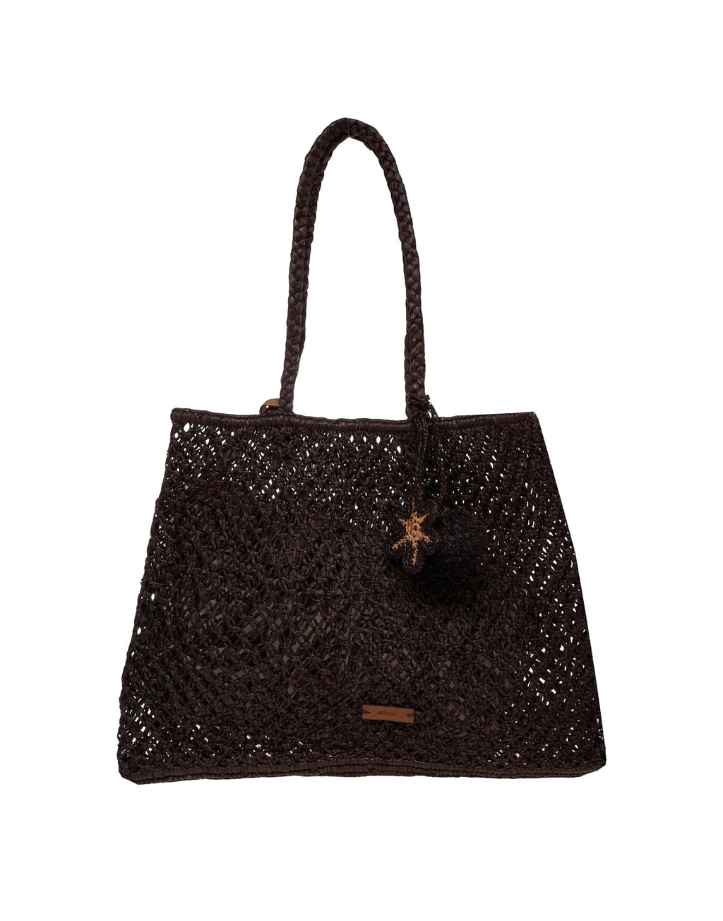AFAR Borsa Shopper Birgit in Rafia Ebony