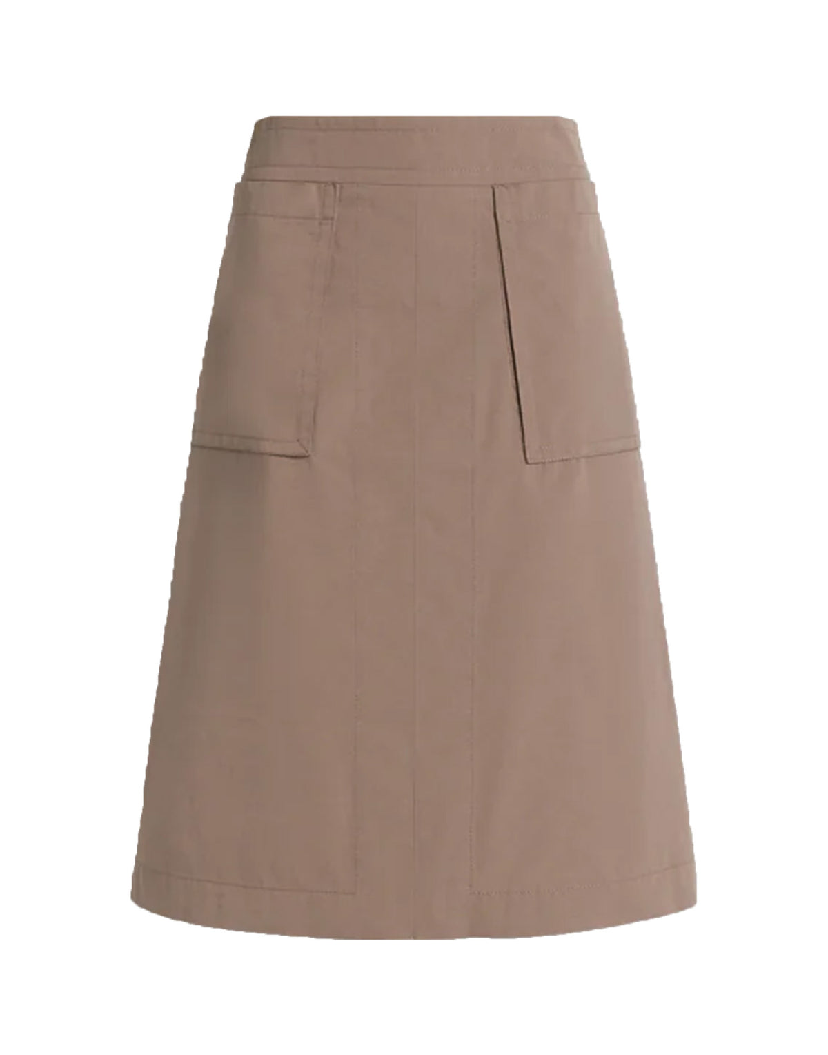 ALBERTA FERRETTI Gonna Midi in Cotone Utility Beige