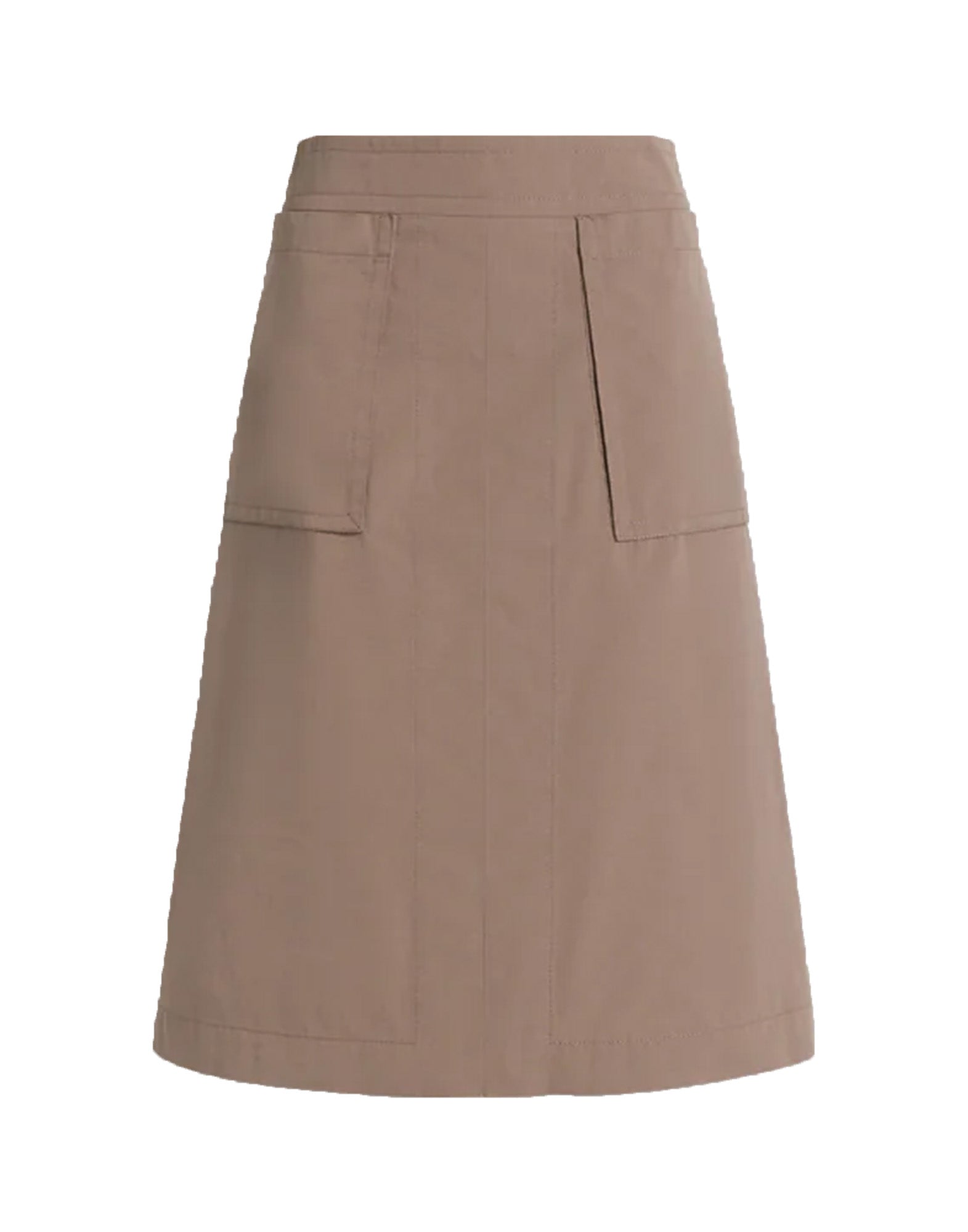 ALBERTA FERRETTI Gonna Midi in Cotone Utility Beige