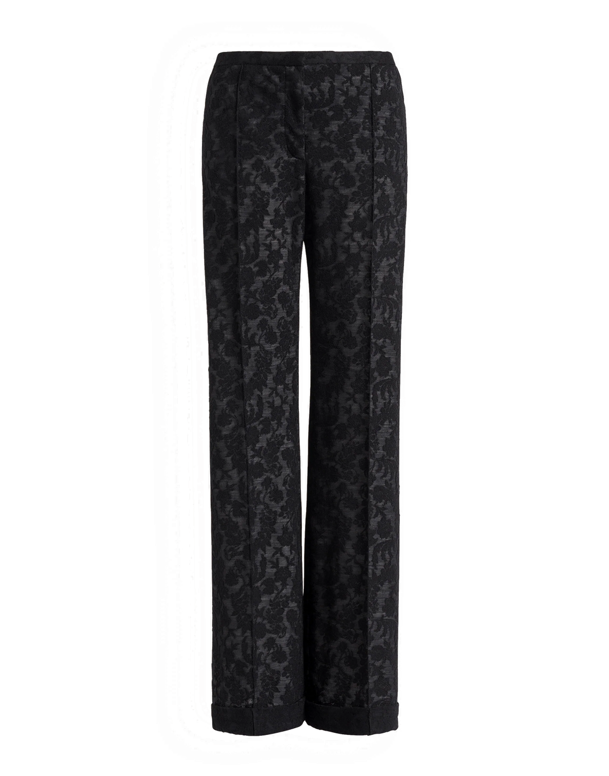 ALBERTA FERRETTI Pantaloni in Pizzo di Lana Neri