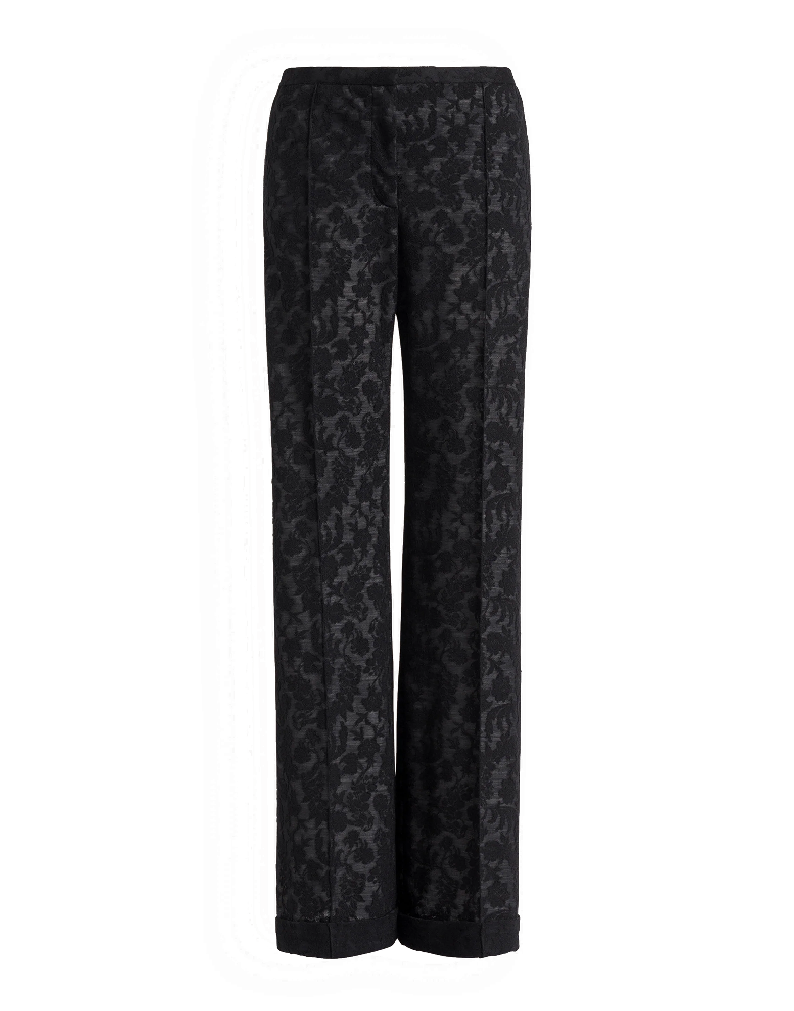 ALBERTA FERRETTI Pantaloni in Pizzo di Lana Neri