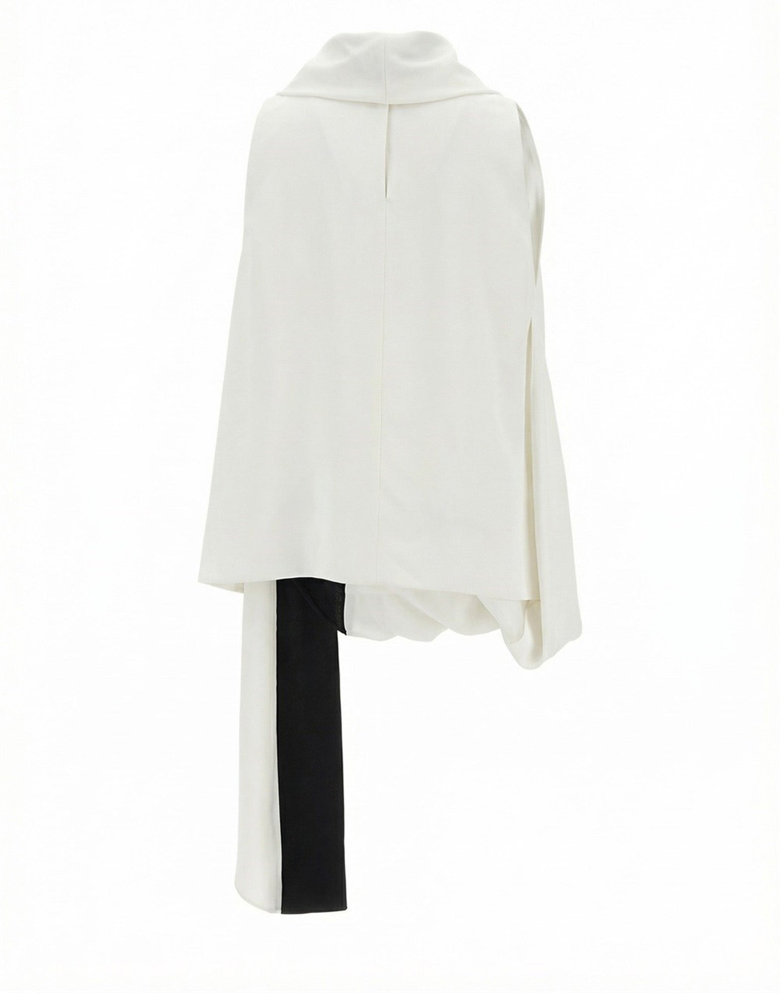 ALBERTA FERRETTI Top in Twill di Viscosa Avorio