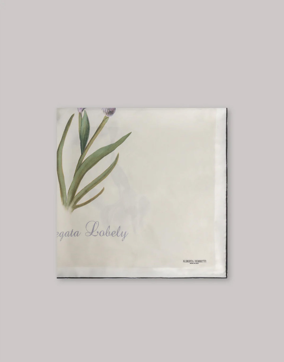 ALBERTA FERRETTI Foulard en soie à imprimé chardon