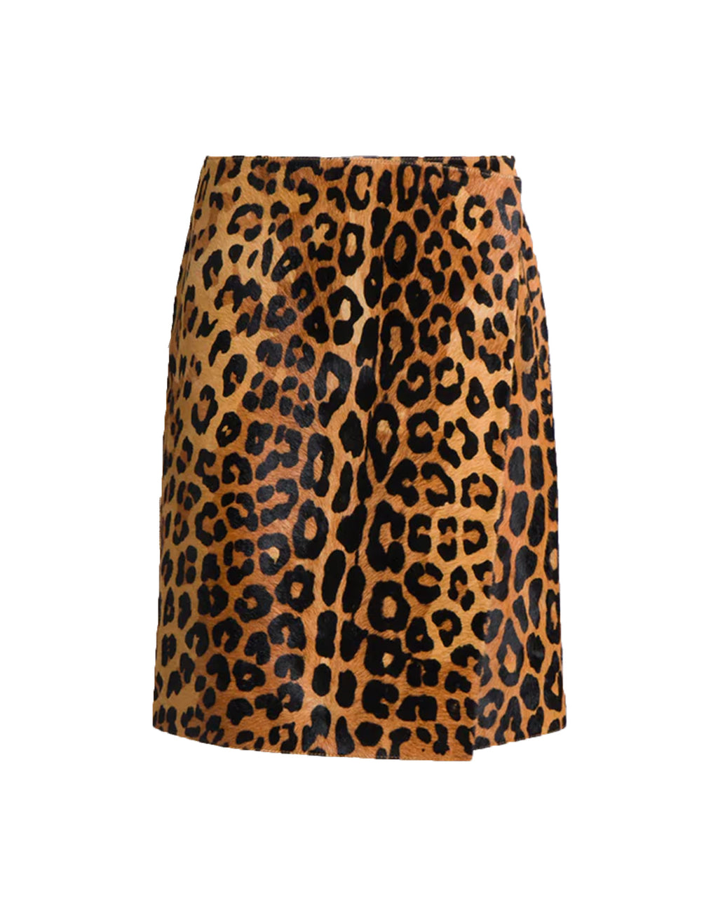 ALBERTA FERRETTI Gonna in Pelle Cavallino Stampa Leopardo