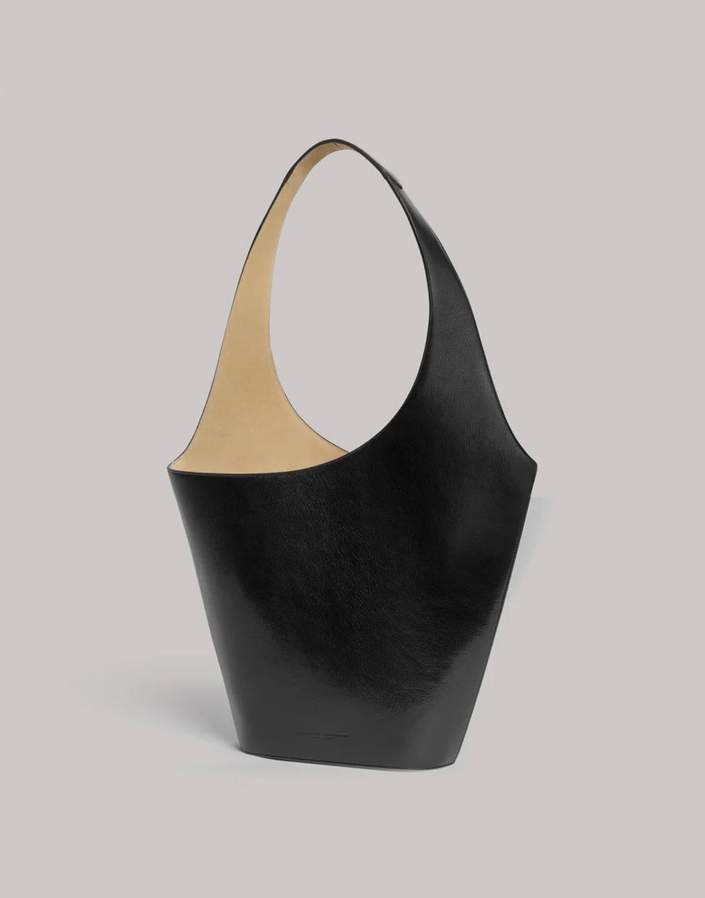 ALBERTA FERRETTI Borsa Scultorea in Pelle di Capra Nera