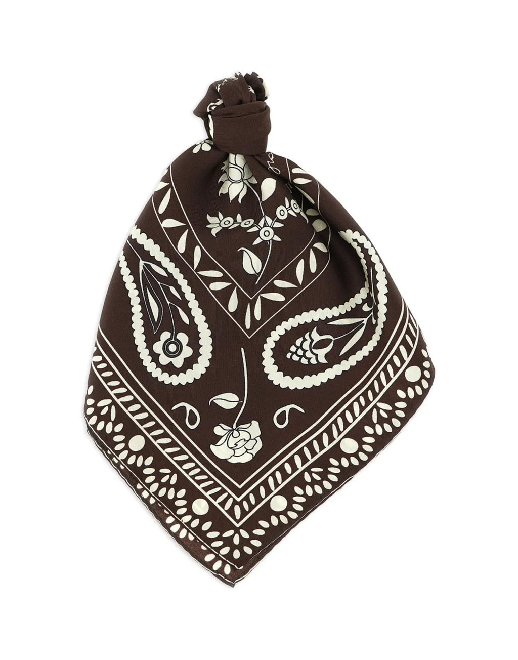 ALBERTO BIANI Foulard in Seta Stampata Ciocco