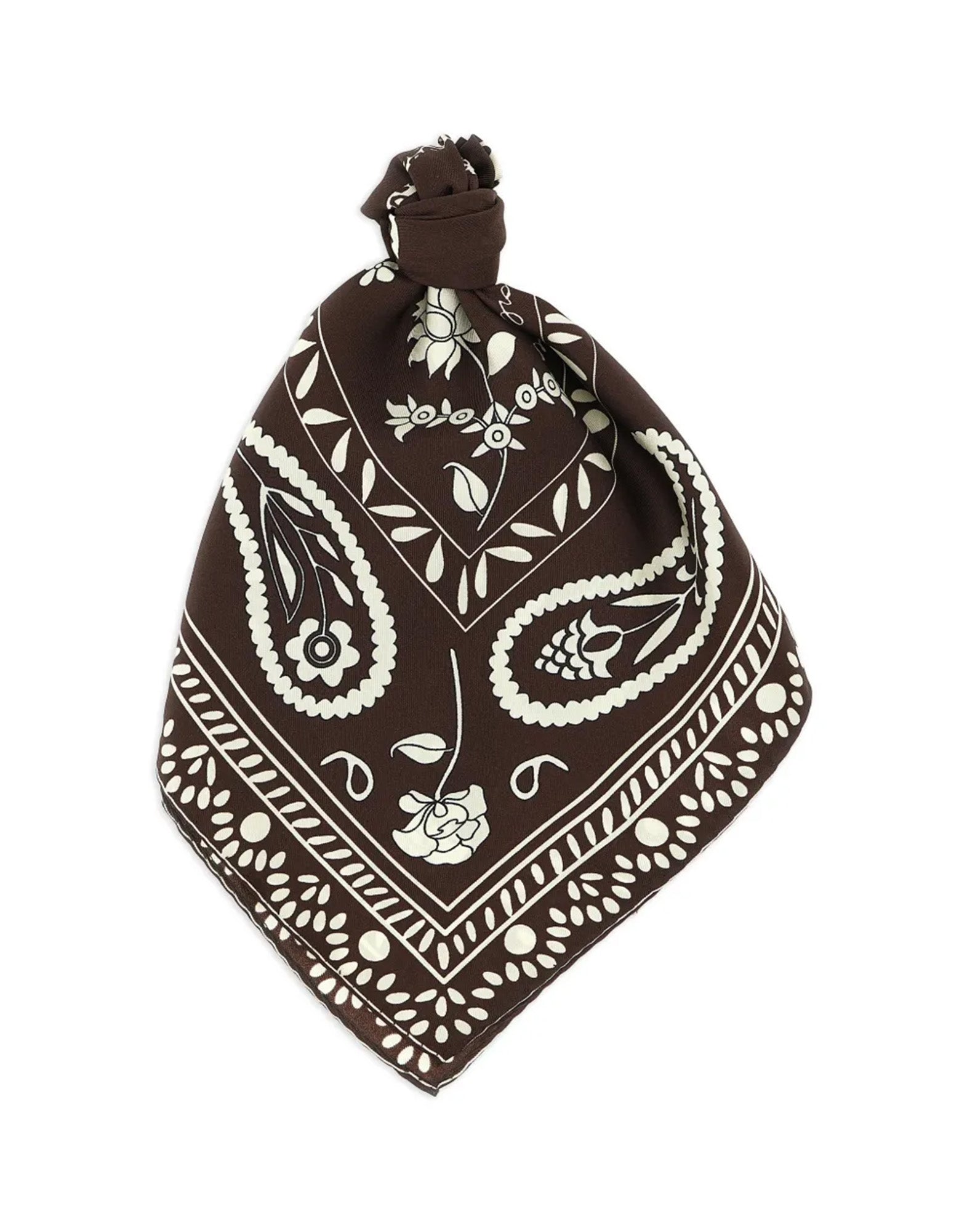 ALBERTO BIANI Foulard in Seta Stampata Ciocco