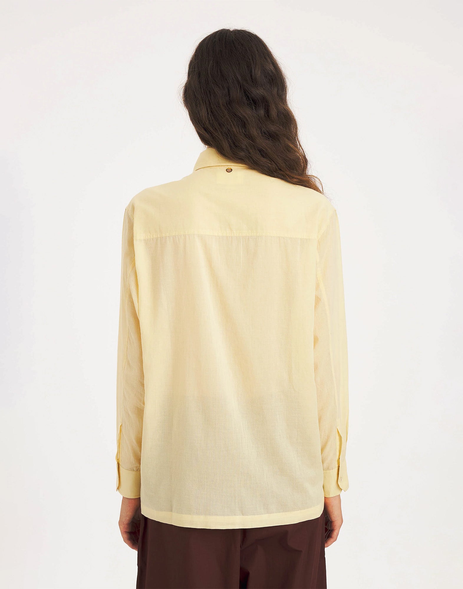 ANTIK BATIK Camicia Angela in Voile di Cotone Peach