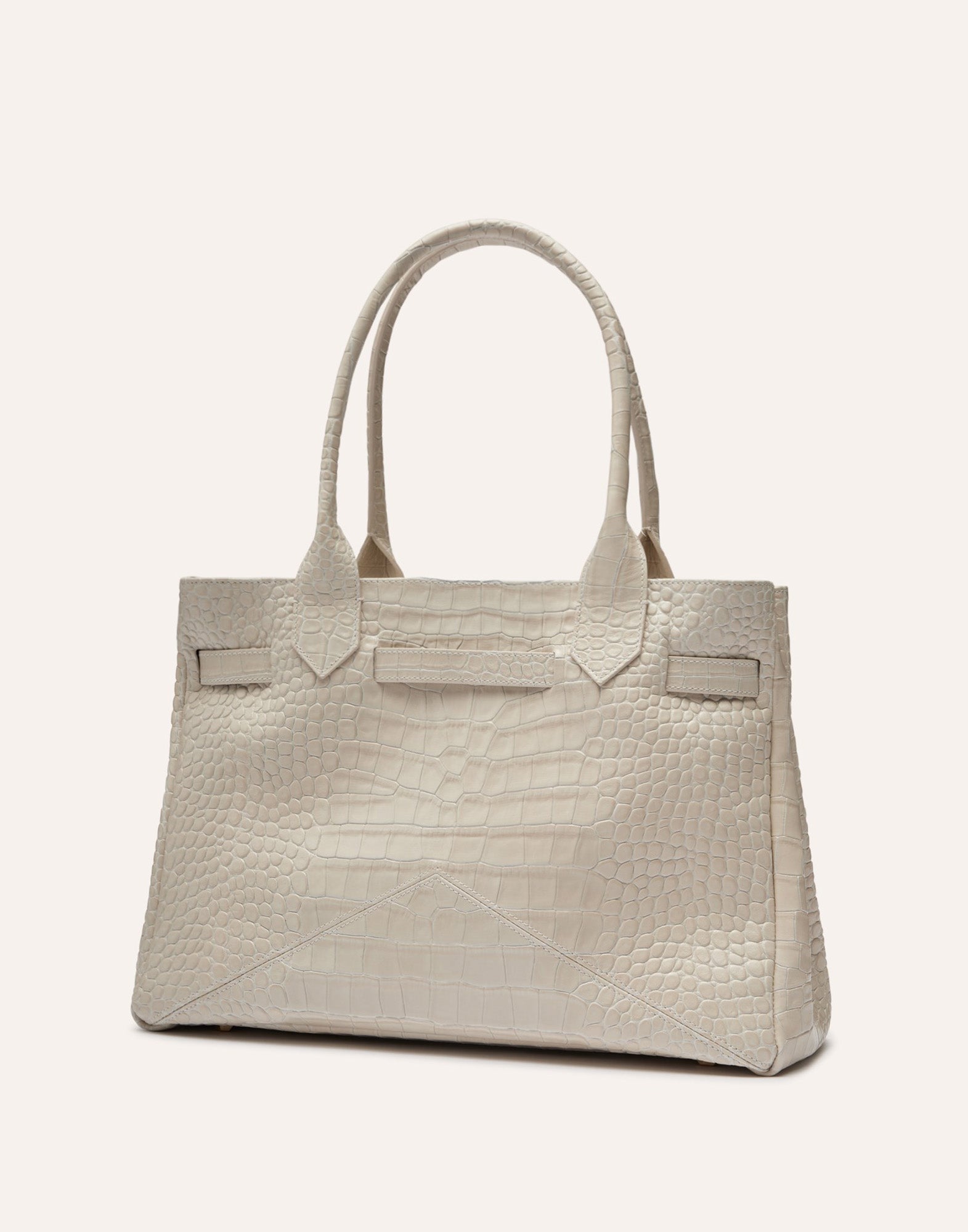 BALLANTYNE Borsa Kate Bag 993 Media Stampa Cocco Gesso