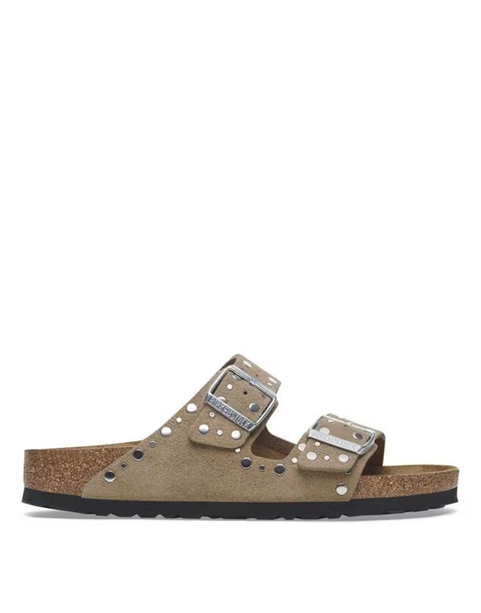 BIRKENSTOCK Arizona Rivet in Pelle Scamosciata Taupe