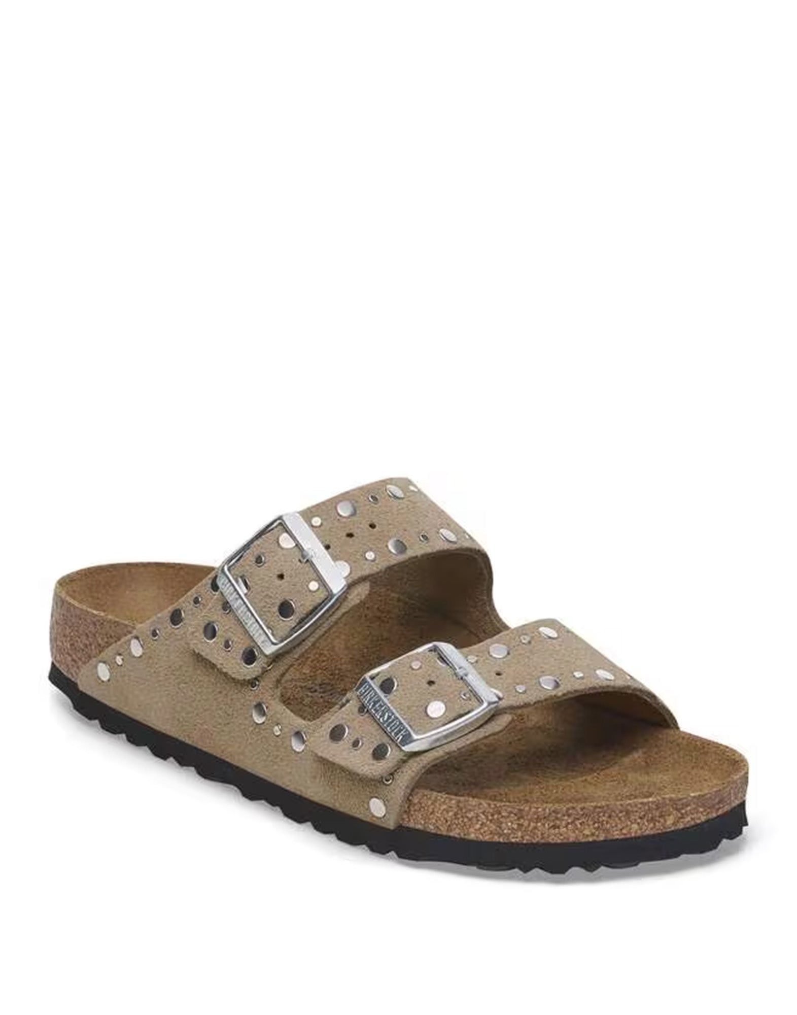 BIRKENSTOCK Arizona Rivet in Pelle Scamosciata Taupe