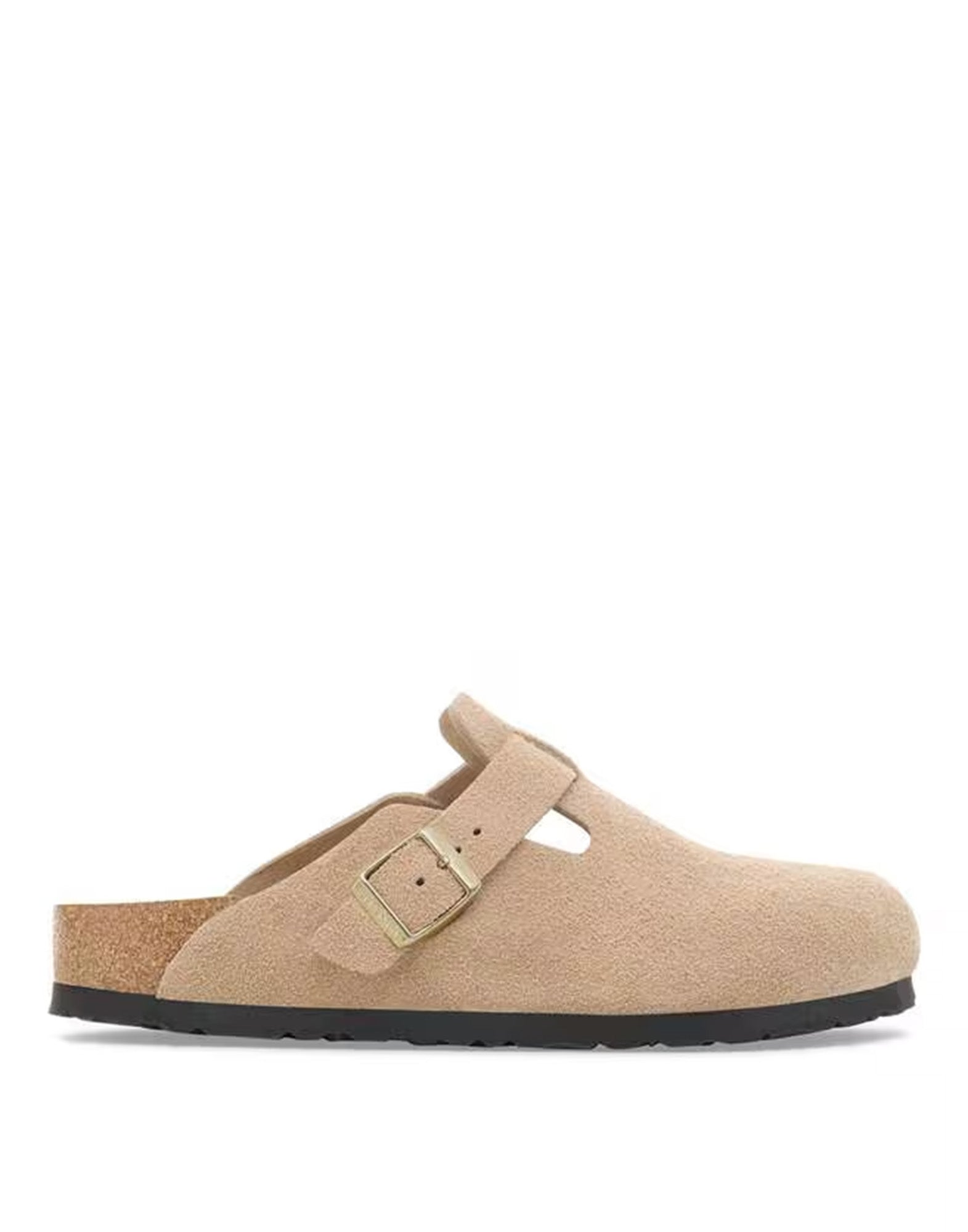 BIRKENSTOCK Boston in Pelle Scamosciata Sandcastle