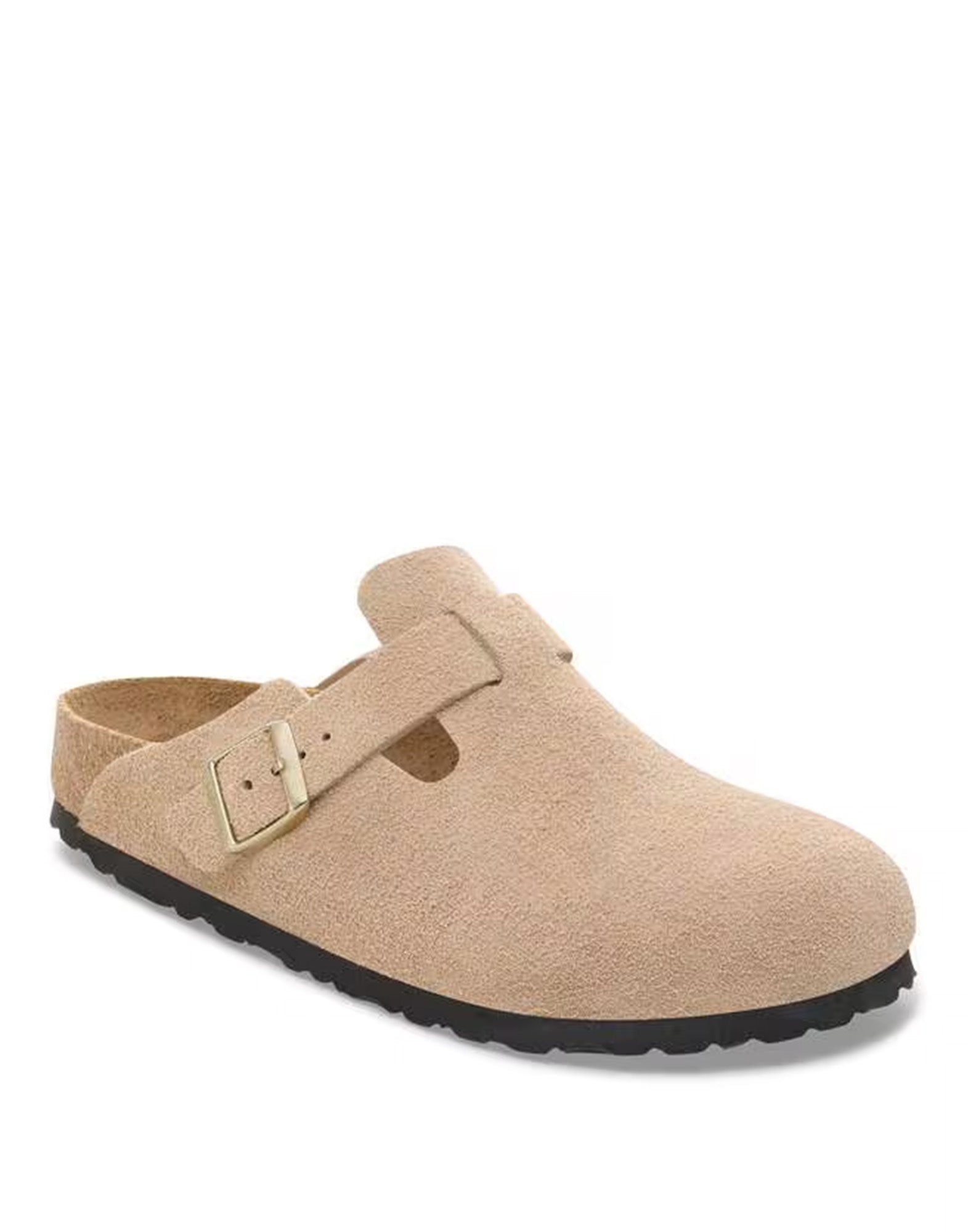 BIRKENSTOCK Boston in Pelle Scamosciata Sandcastle