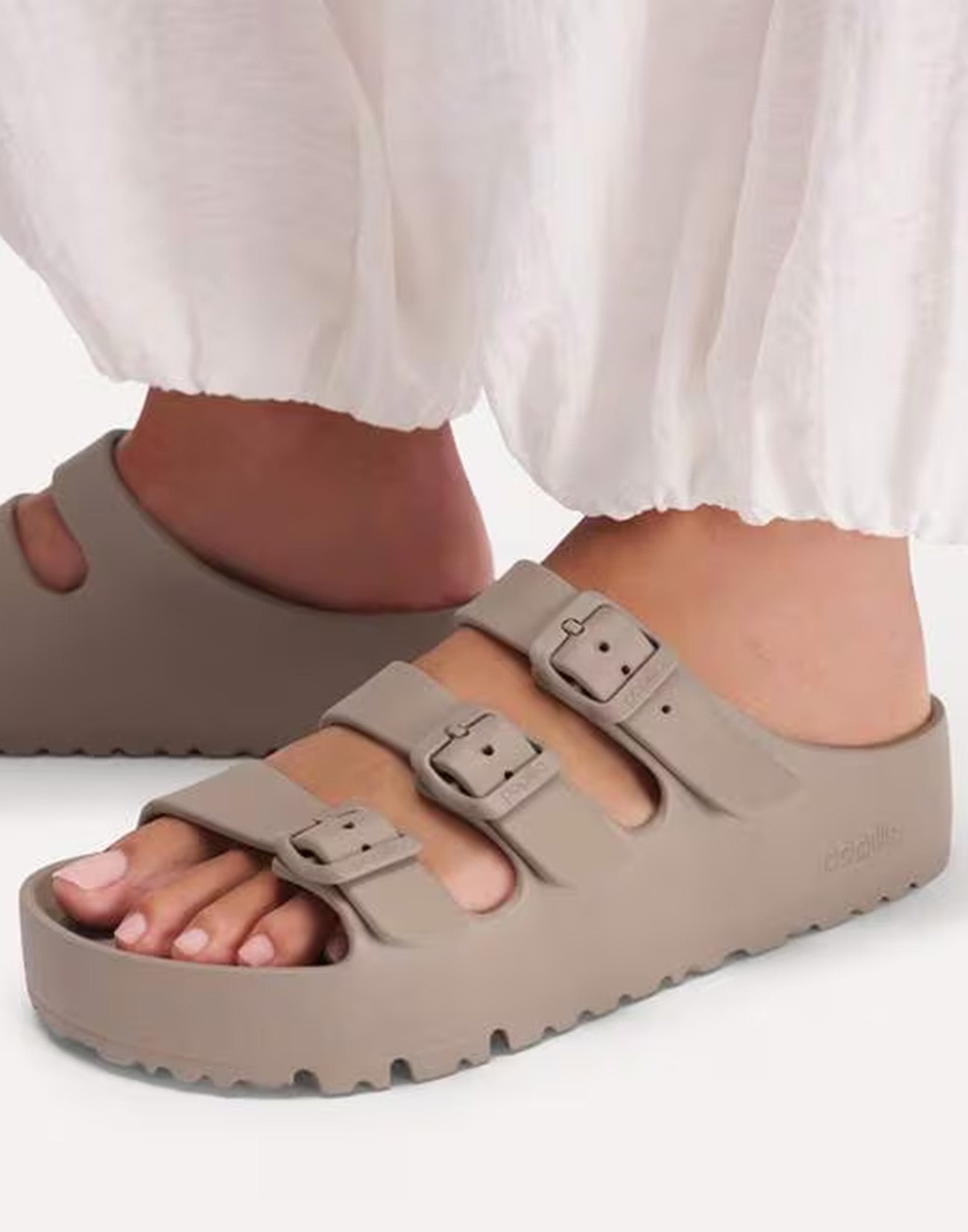 BIRKENSTOCK Florida EVA Flex Platform Gray Taupe