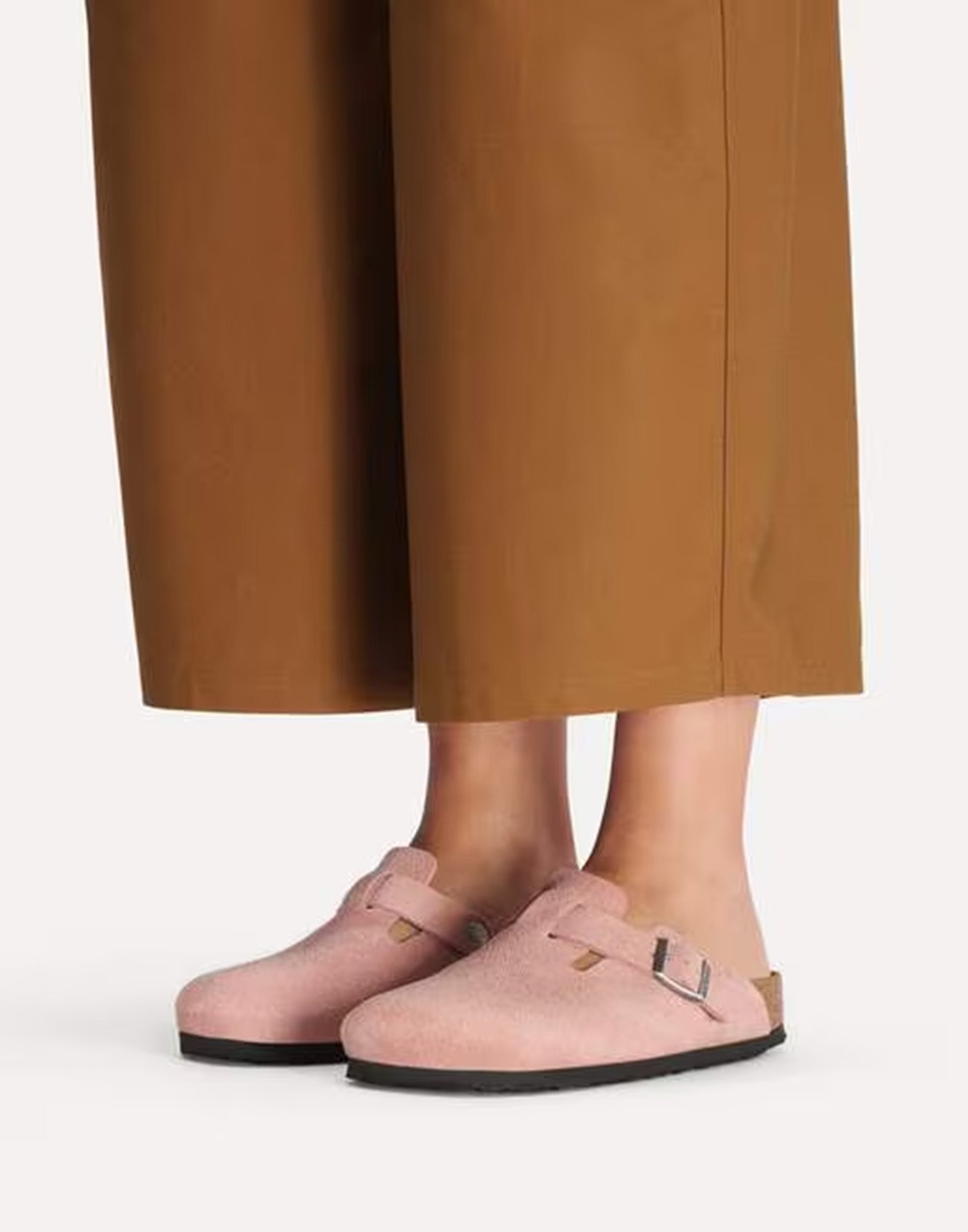 BIRKENSTOCK Boston in Pelle Scamosciata Pink Clay