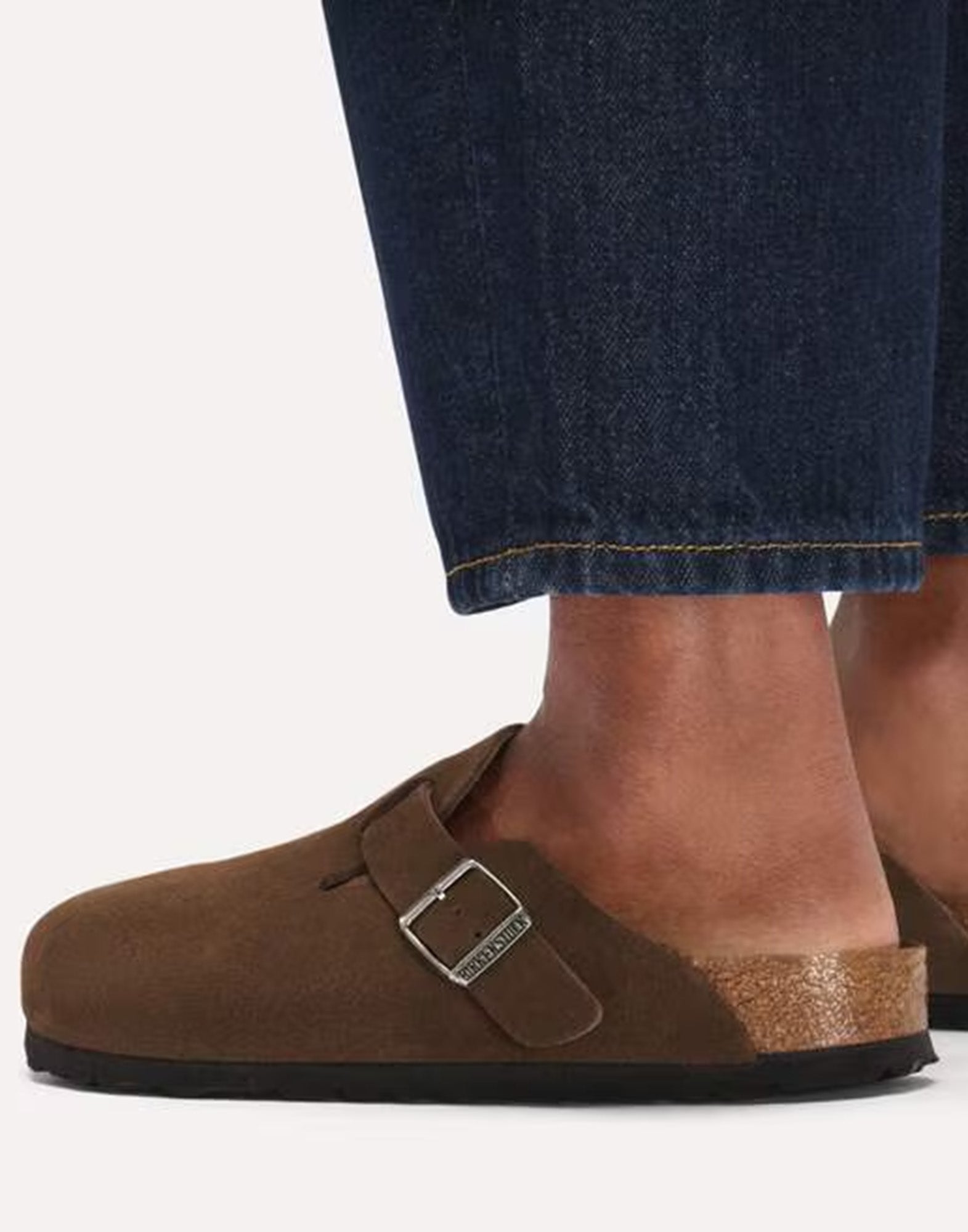 BIRKENSTOCK Boston SFB in Pelle Scamosciata Carafe