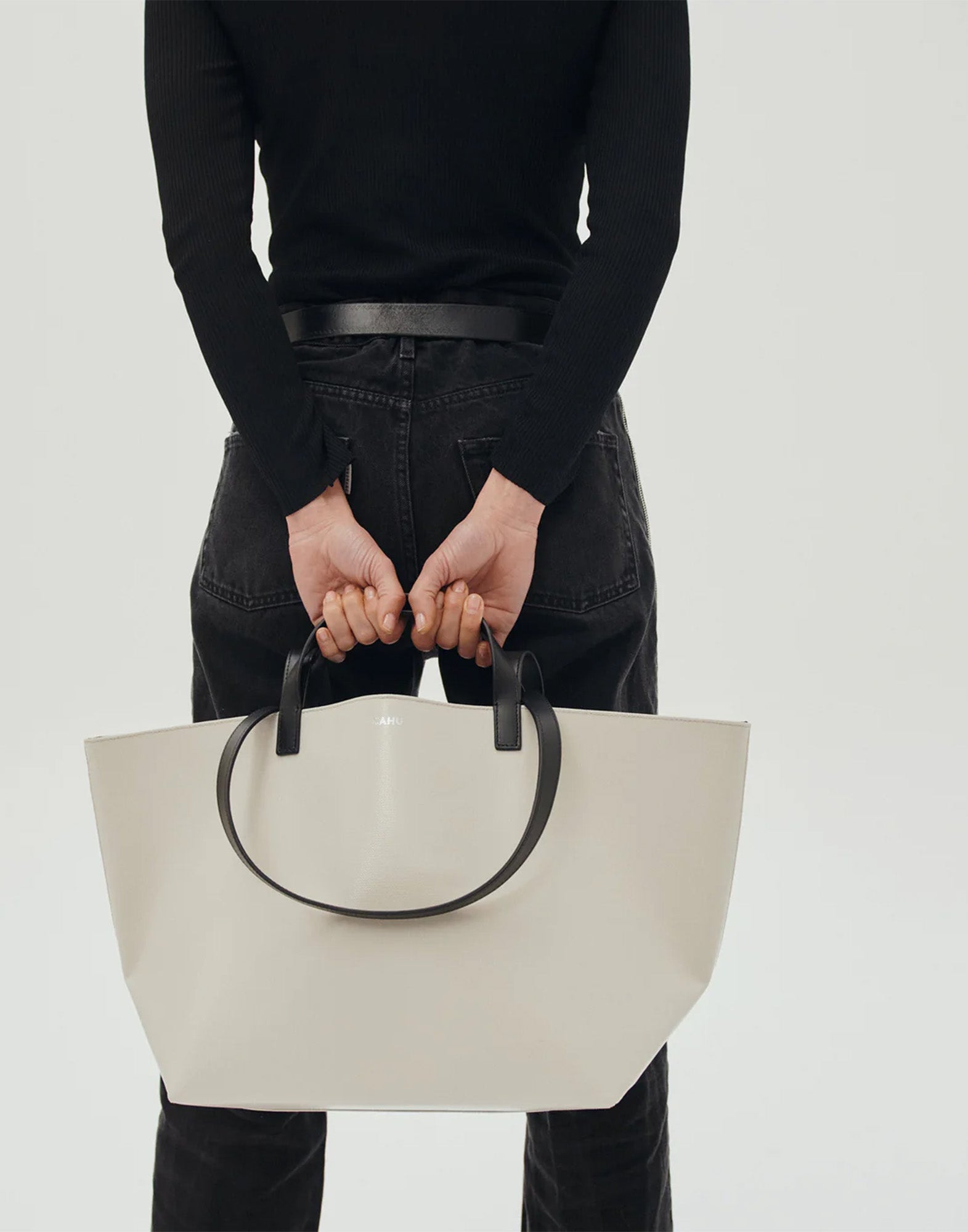 CAHU Borsa Le Pratique XM in PVC Light Grey