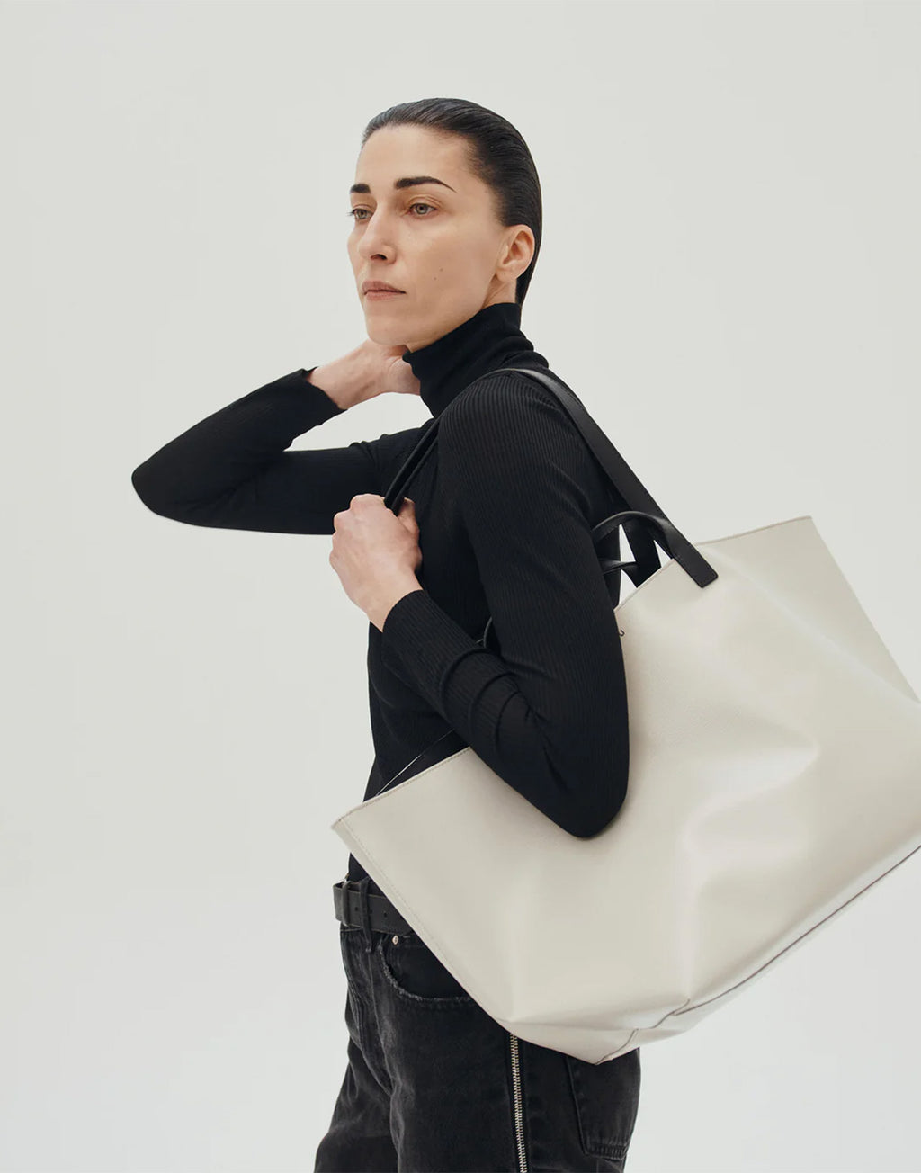 CAHU Borsa Le Pratique XM in PVC Light Grey