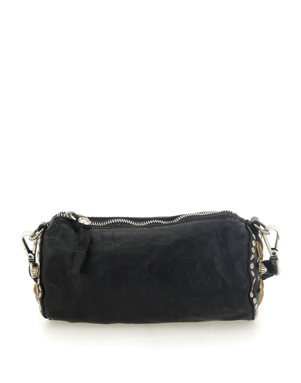CAMPOMAGGI Borsa Licia a Tracolla in Pelle con Borchie Nera