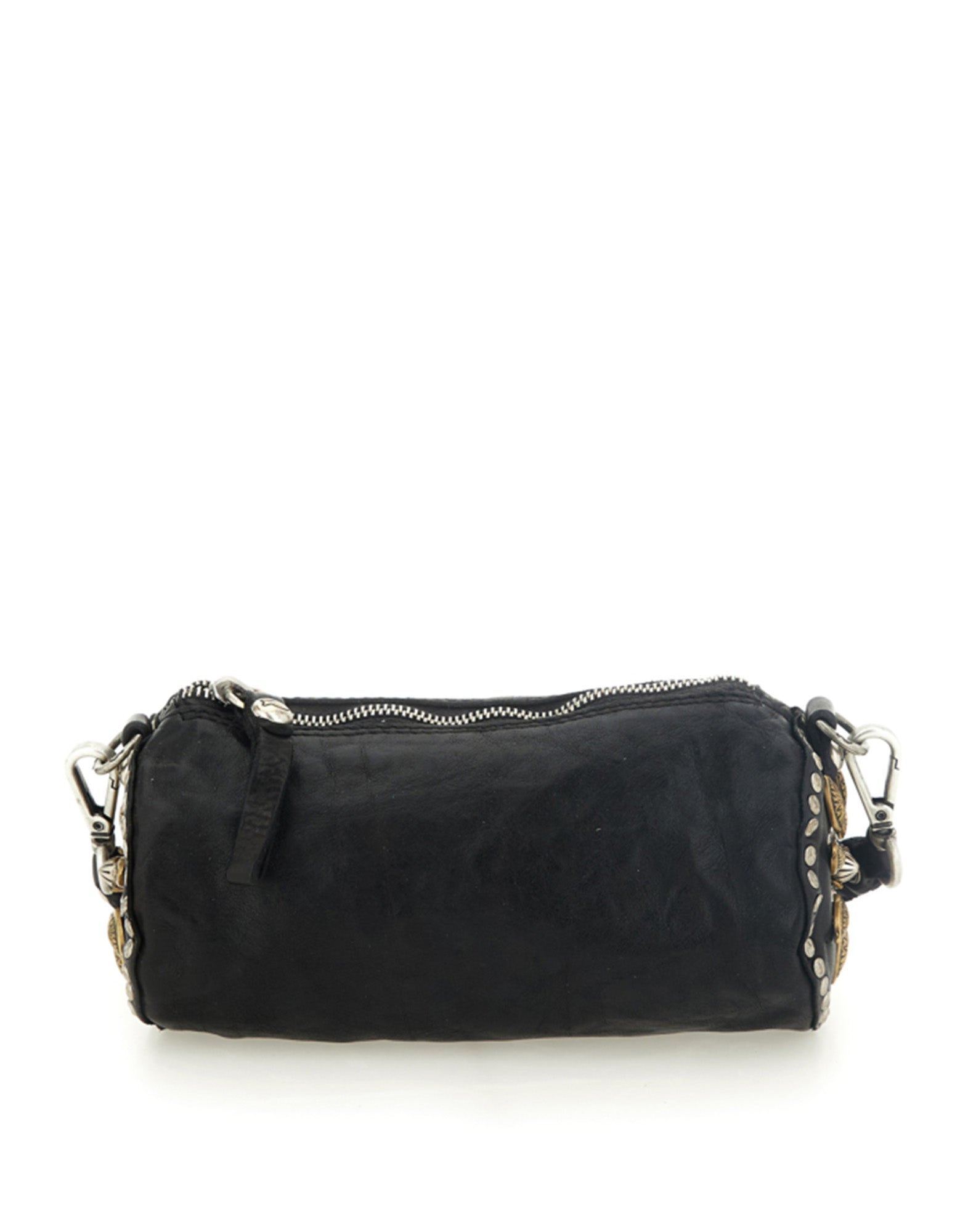 CAMPOMAGGI Borsa Licia a Tracolla in Pelle con Borchie Nera