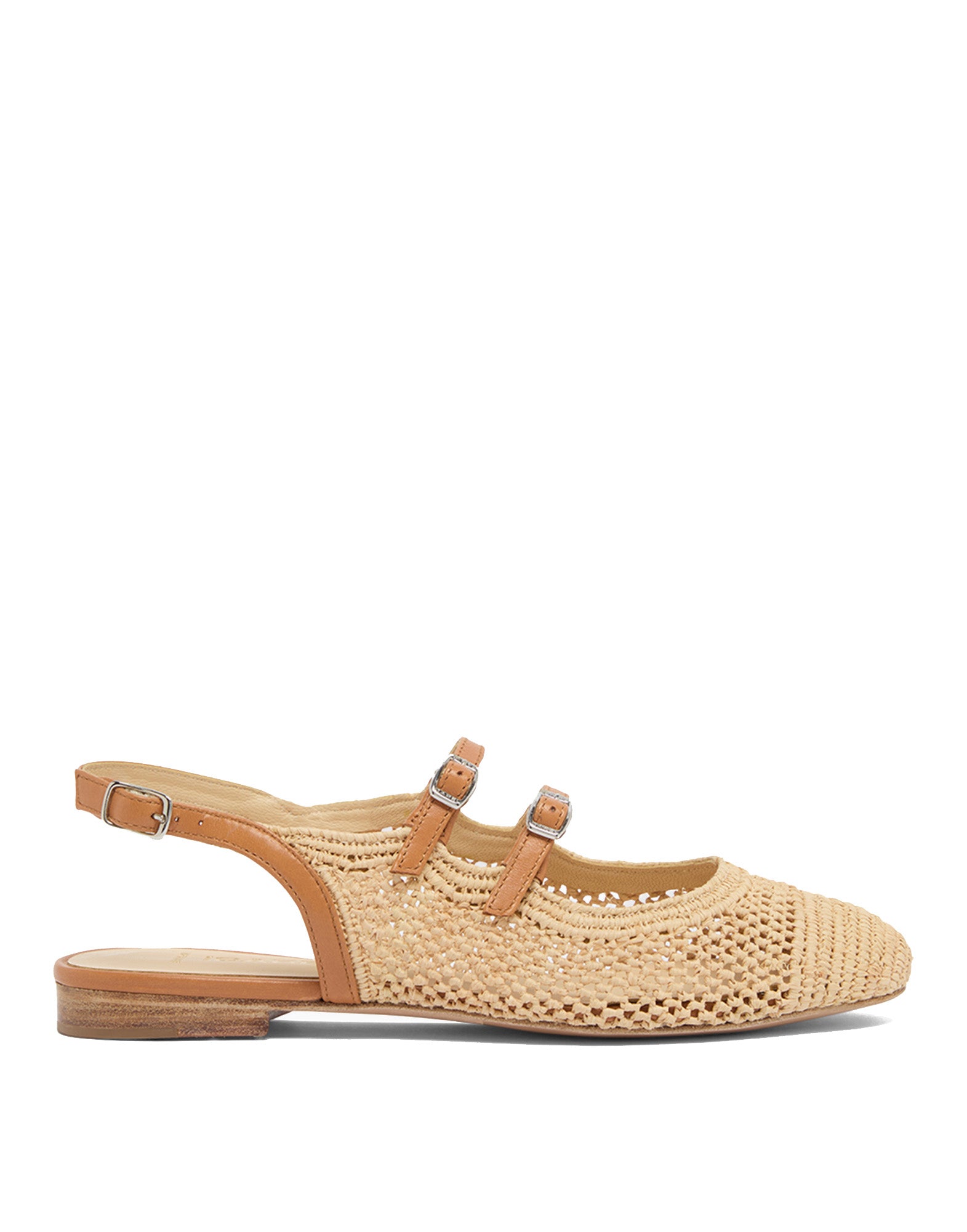 CAREL Balma Mary Jane in Rafia Naturale