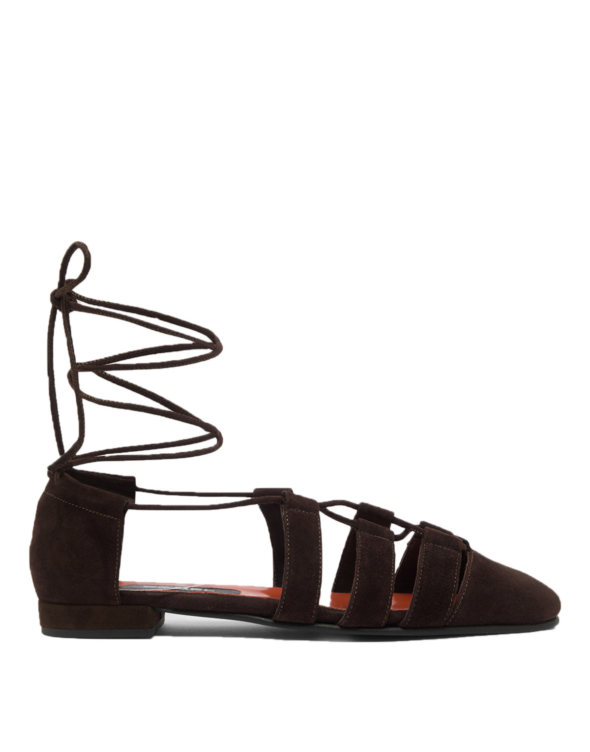 Sandales Ghillie CAREL Calipso en daim marron clair
