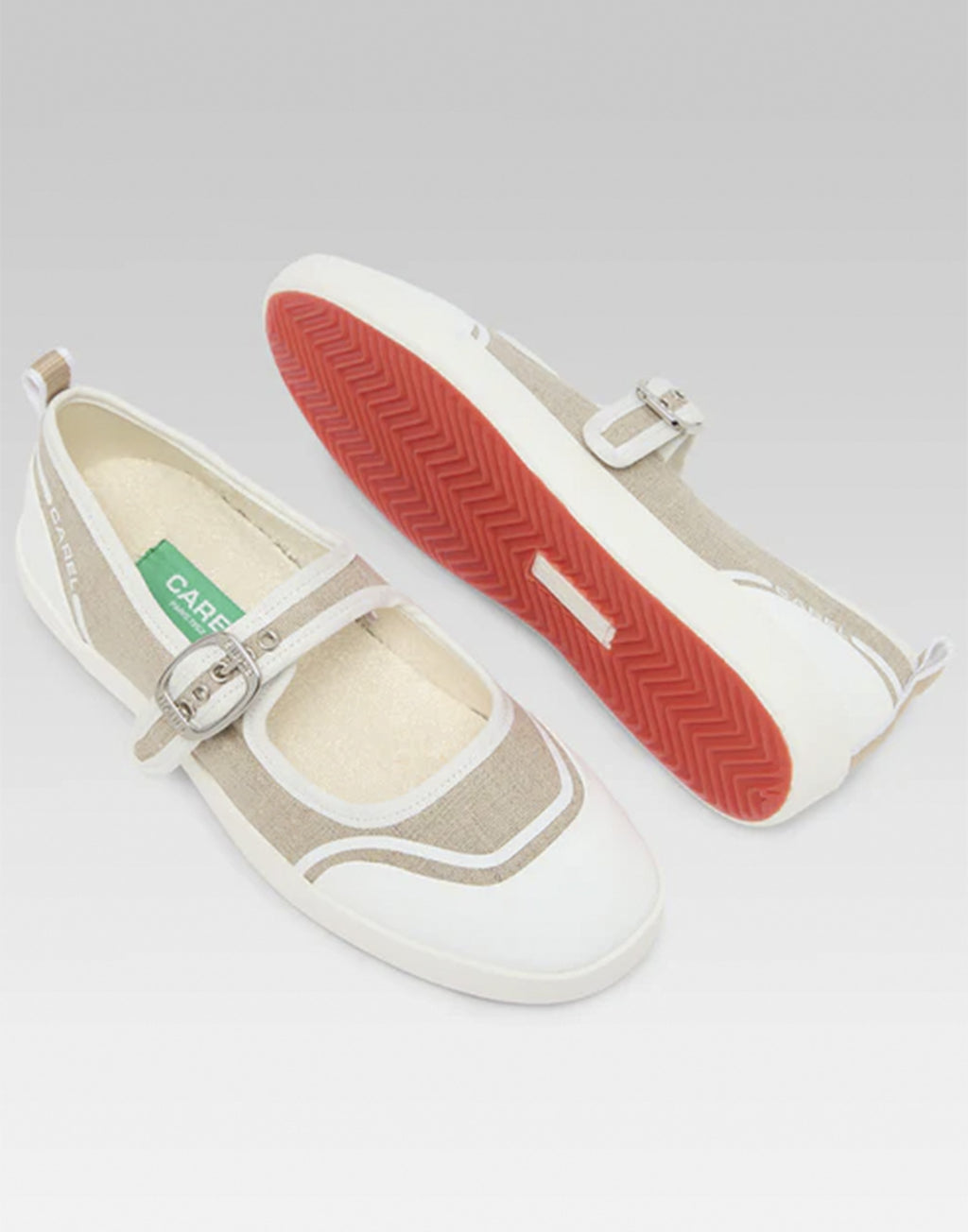 CAREL Costa Sneakers in Canvas Riciclato Beige