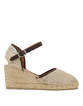 CAREL Rio Espadrilles con Zeppa Beige/Chestnut