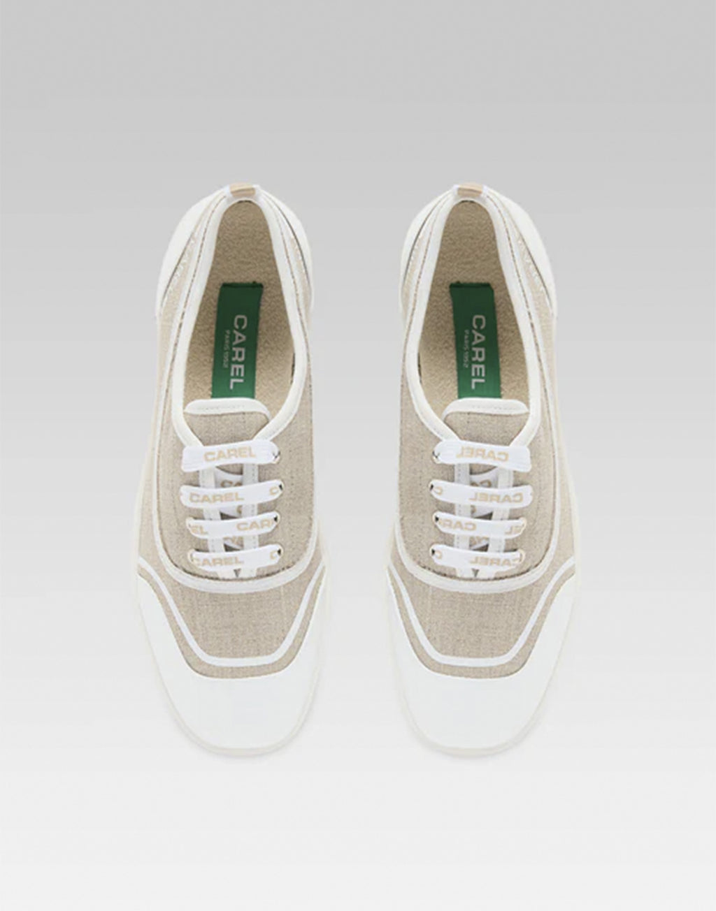 CAREL Sol Sneakers in Canvas Riciclato Beige