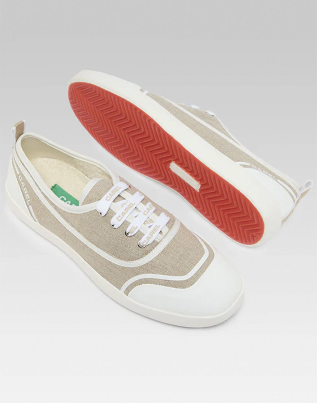 CAREL Sol Sneakers in Canvas Riciclato Beige