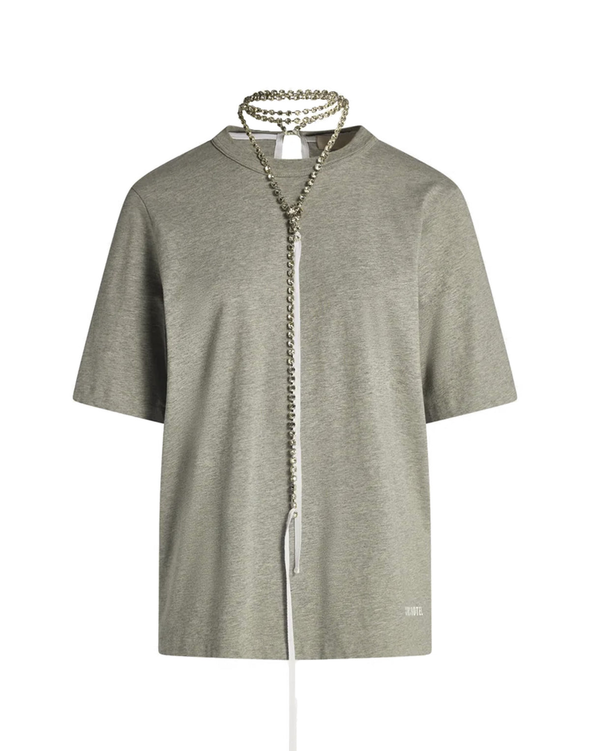 CIRCUS HOTEL T-Shirt con Catenella Gioiello Londra Melange