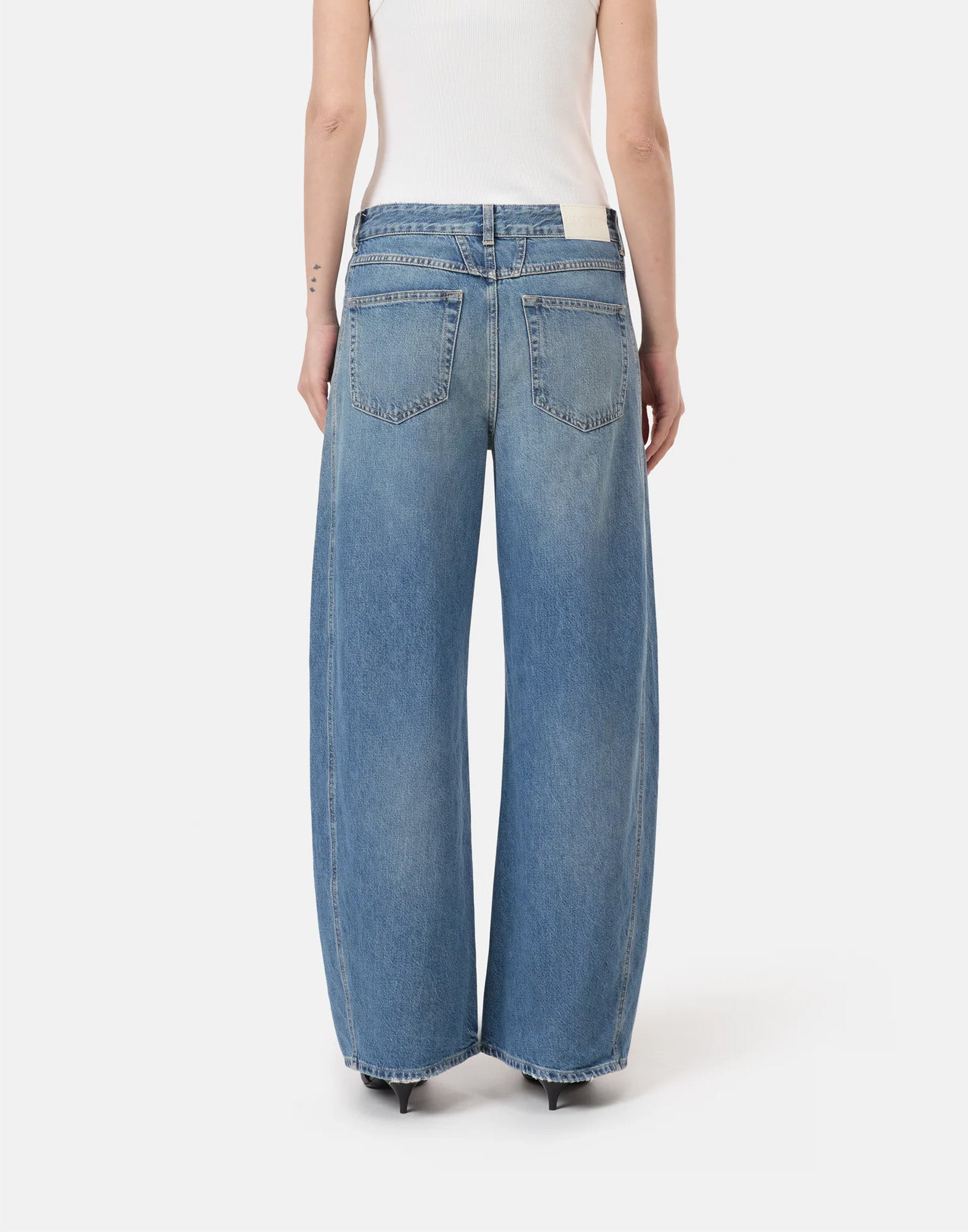 CLOSED Jeans Tori-X Taglio a Botte in Denim Salt & Pepper