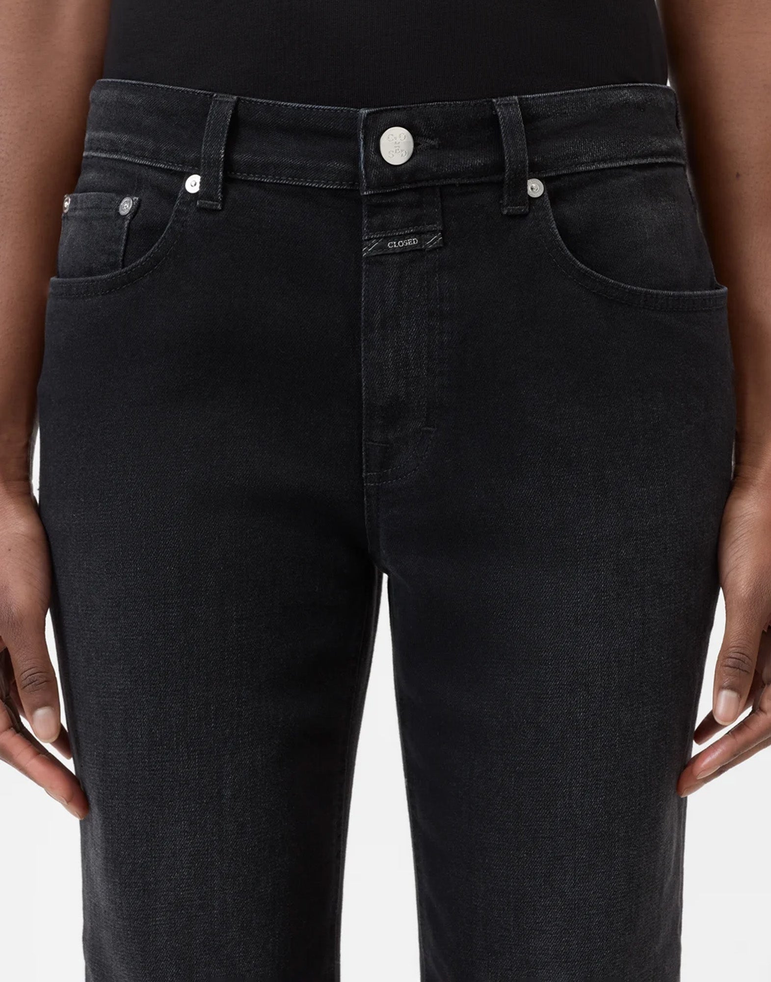 CLOSED Milo Jeans Straight Fit in Denim Nero Stretch
