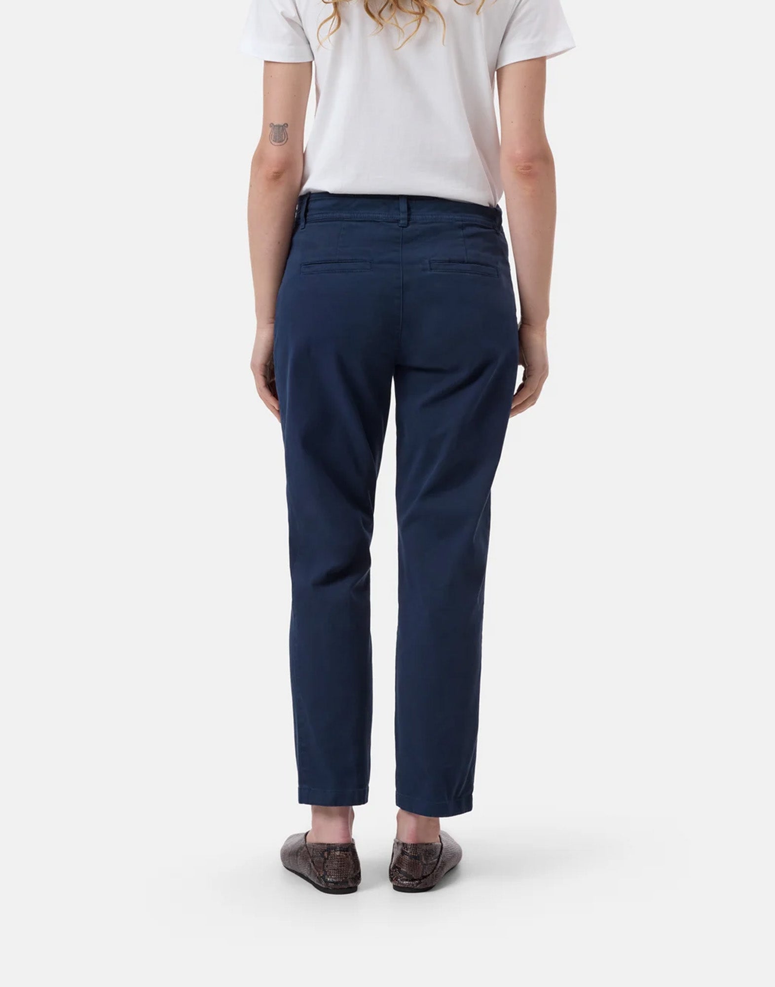 CLOSED Pantaloni Slim Sylva in Twill di Cotone Biologico Dark Night