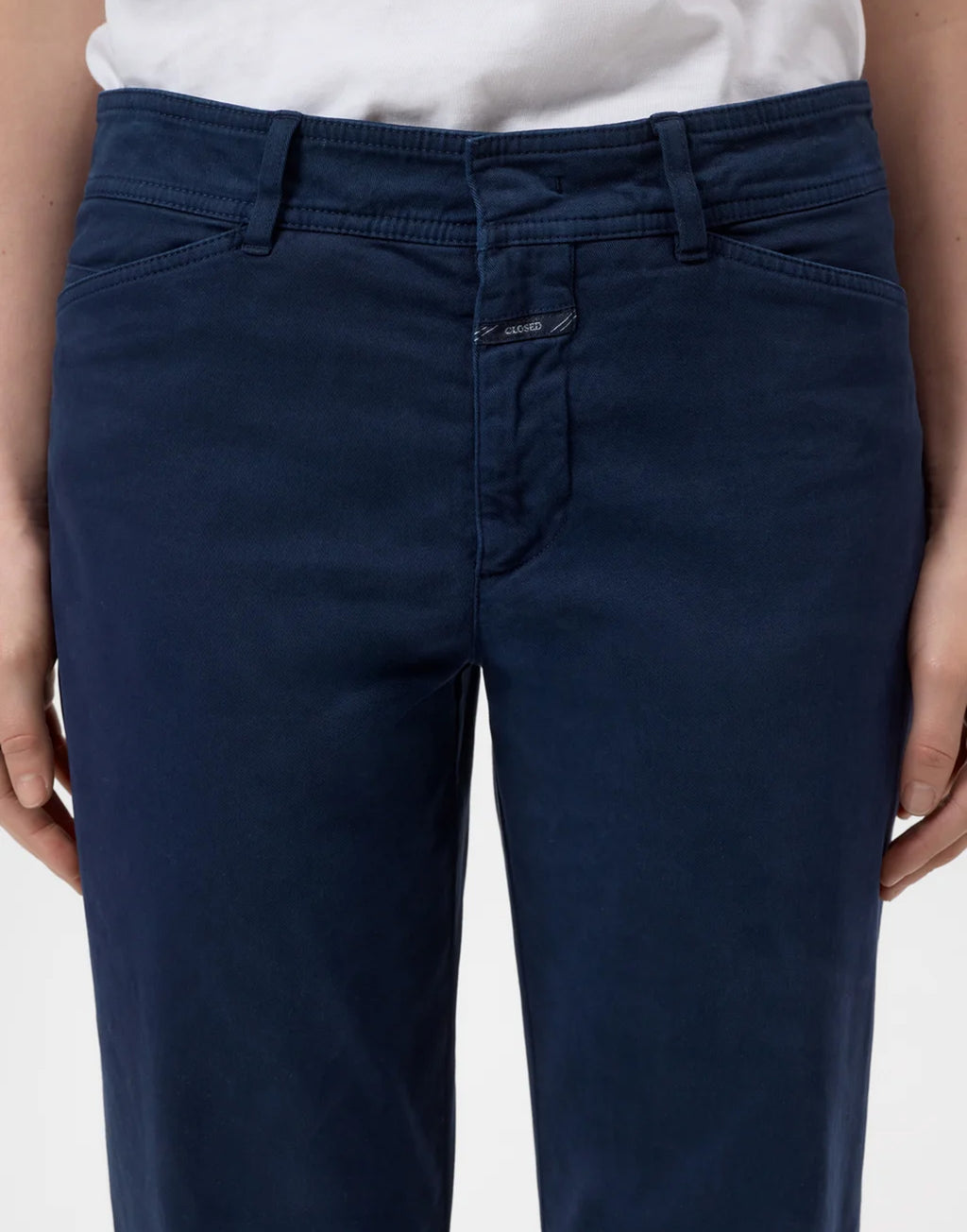 CLOSED Pantaloni Slim Sylva in Twill di Cotone Biologico Dark Night