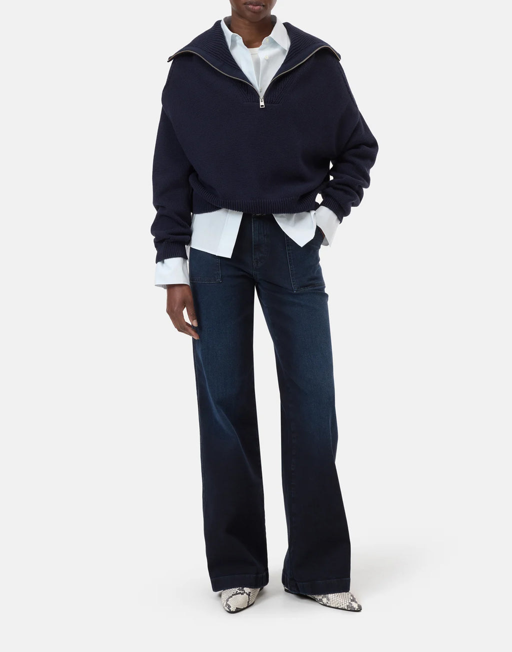 CLOSED Jeans Flared Aria Blue Black