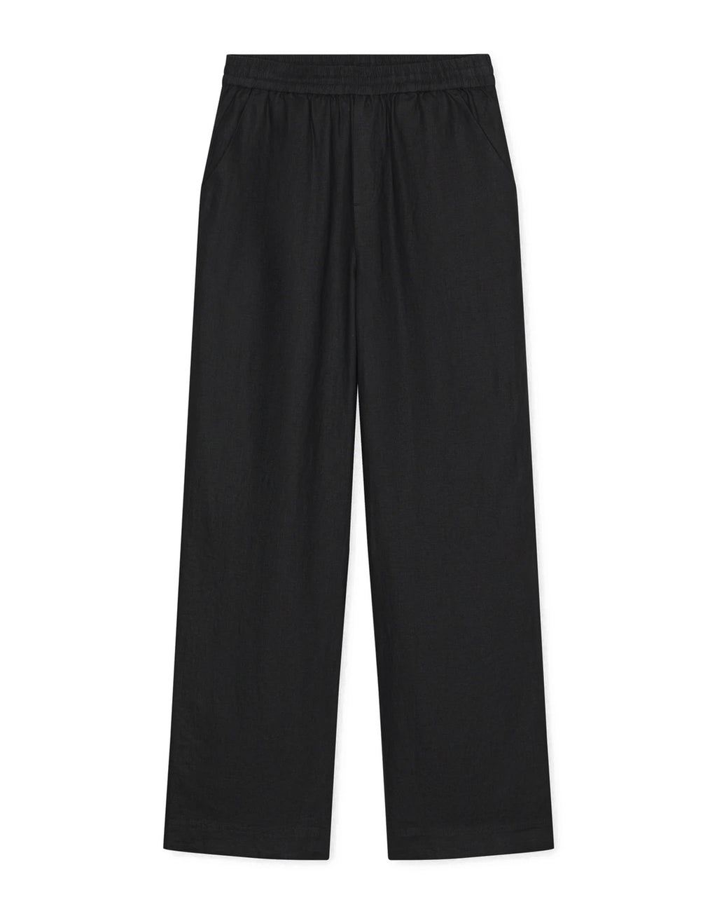 CLOSED Pantaloni Wide Winona in Lino Black