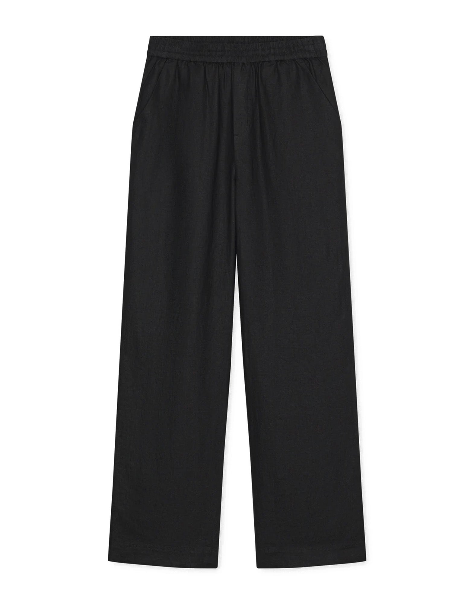 CLOSED Pantaloni Wide Winona in Lino Black