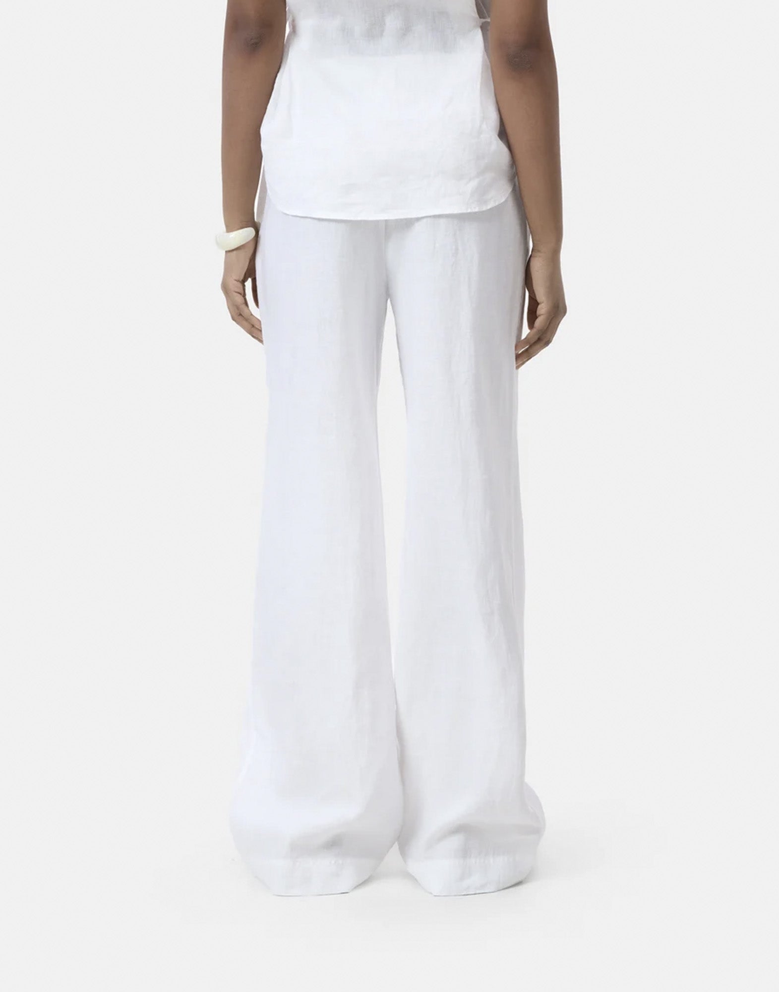 CLOSED Pantaloni Wide Winona in Lino White