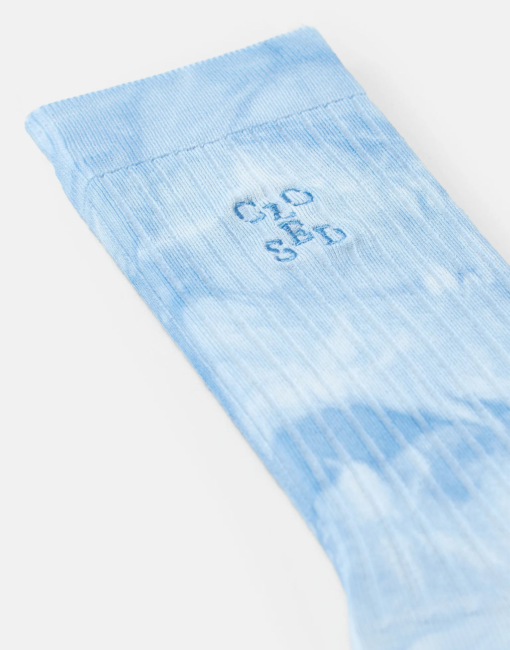 CLOSED Calze a Coste Effetto Batik in Viscosa Dove Blue