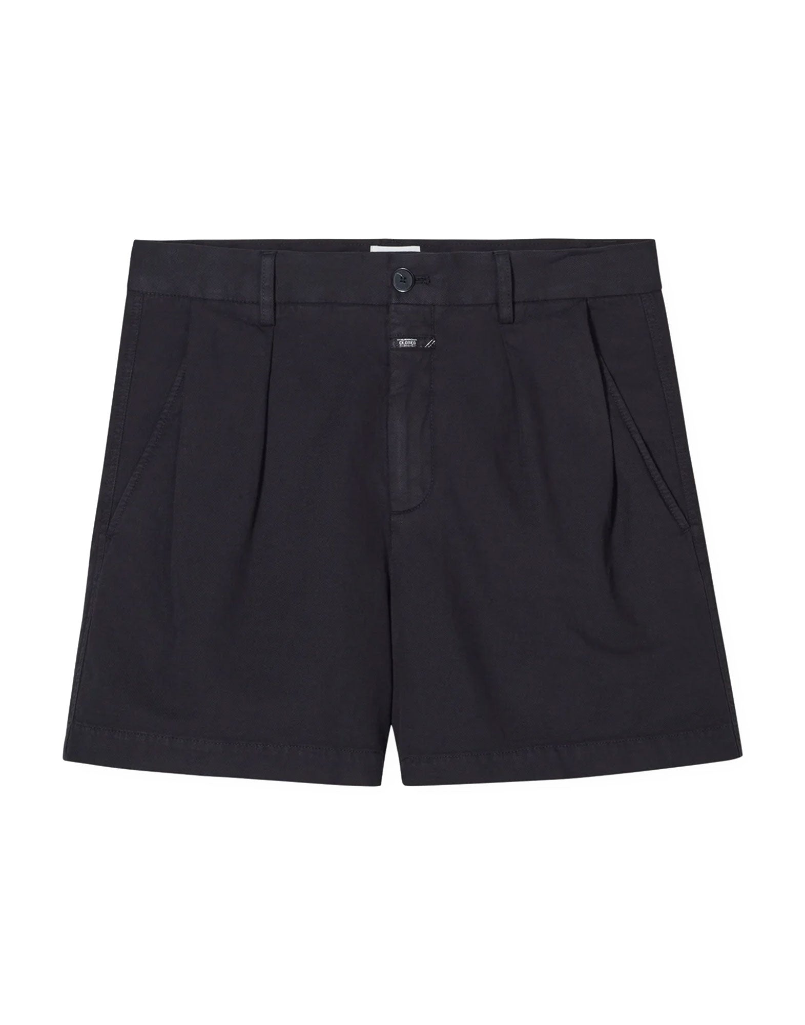 CLOSED Revyl Shorts in Cotone e Lino con Pinces Neri