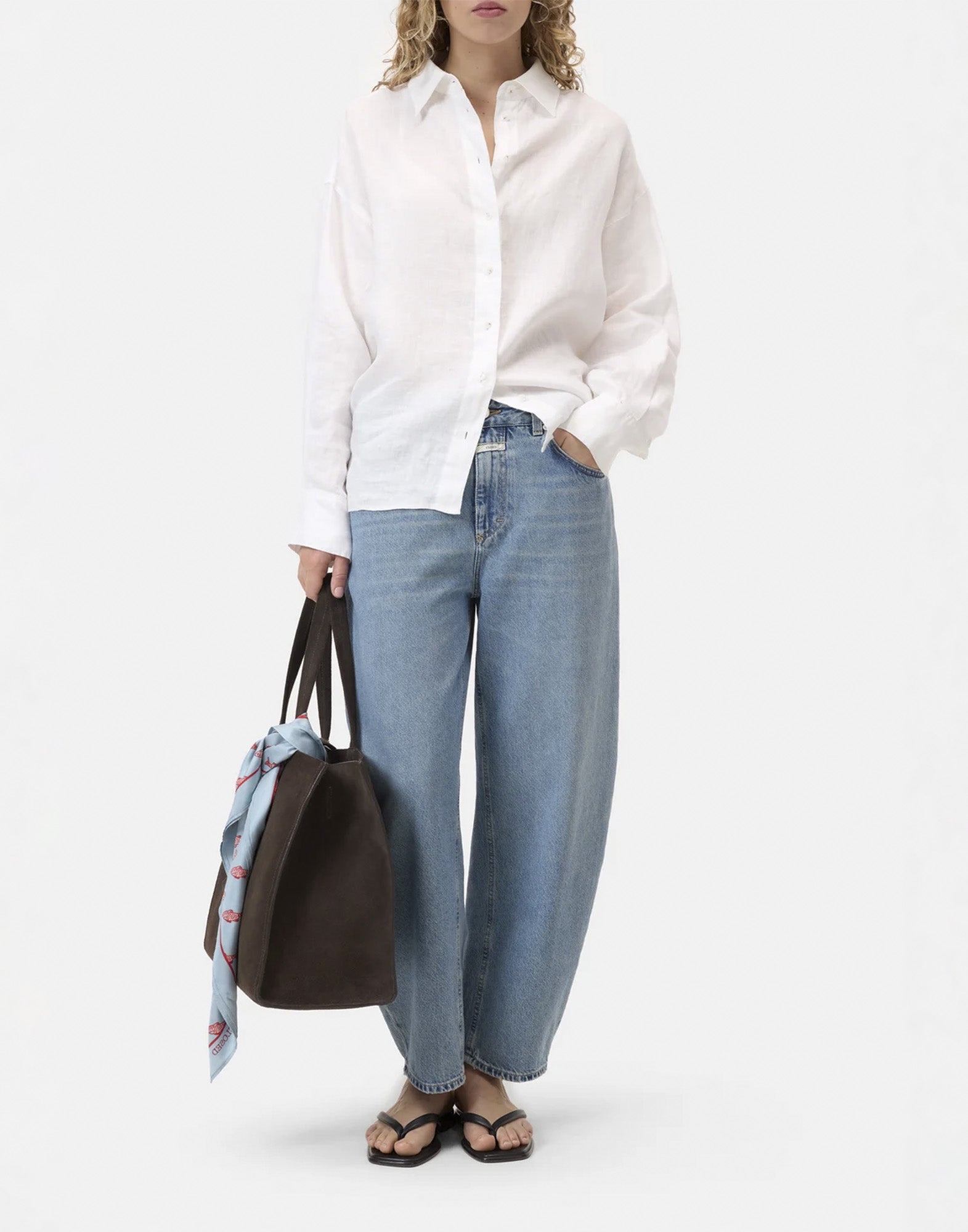 CLOSED Camicia Over in Lino White