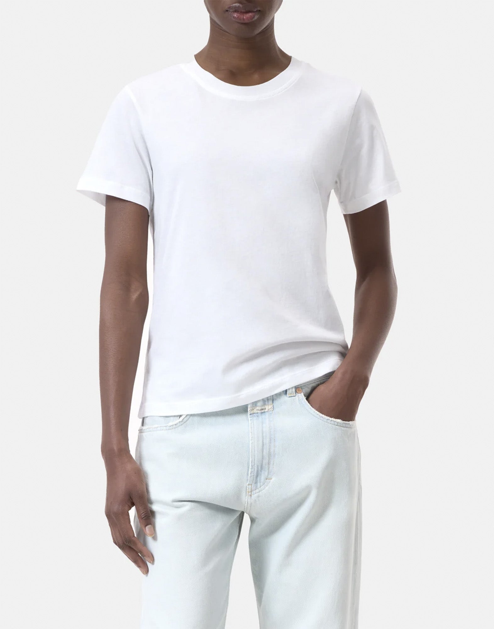 CLOSED T-Shirt in Cotone Biologico White