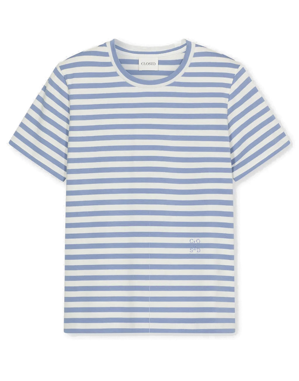 CLOSED T-Shirt Basic a Righe in Cotone Biologico